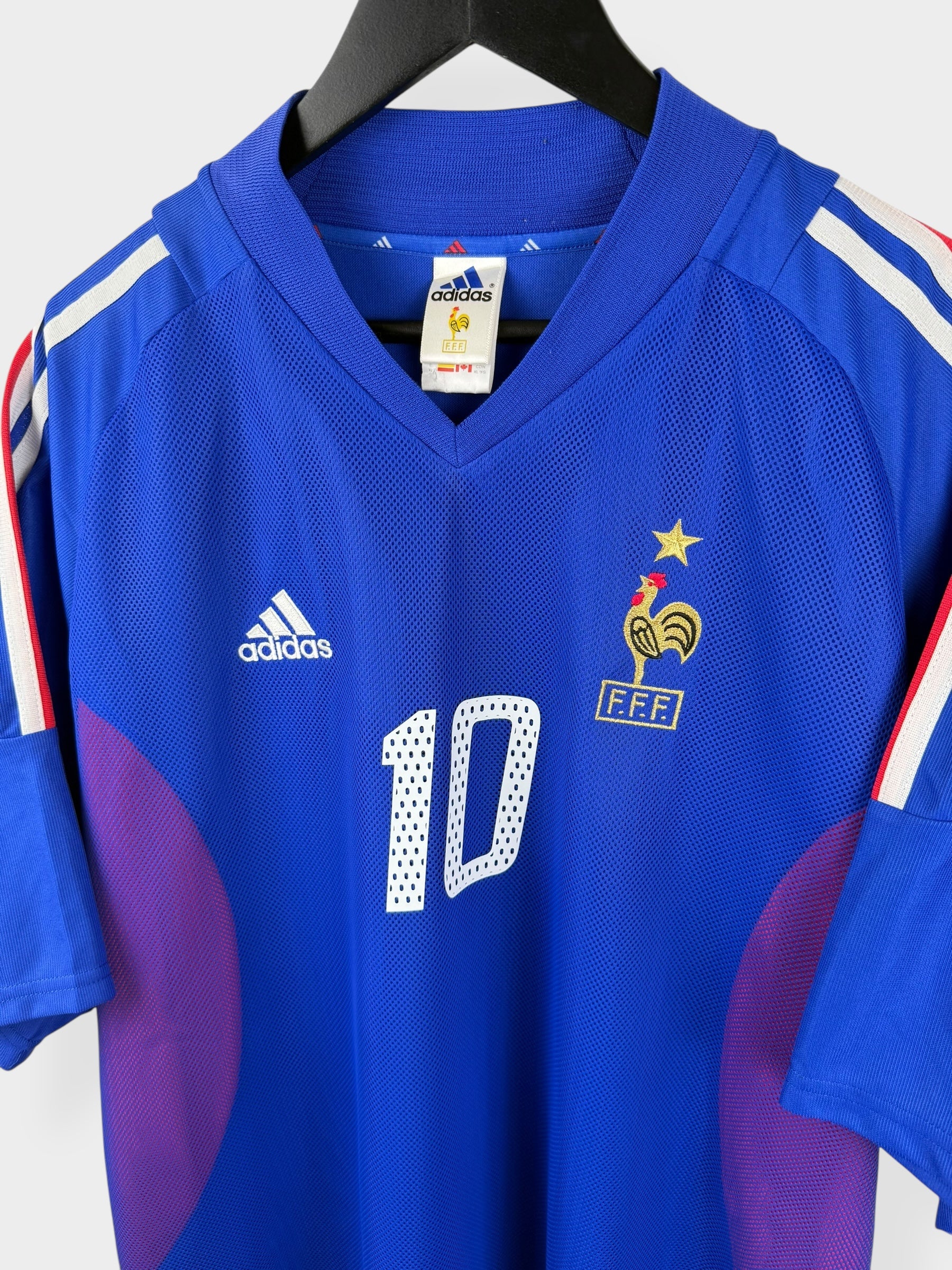 2002-04 FRANCE HOME SHIRT ZIDANE #10 XL - Authentic Football Club