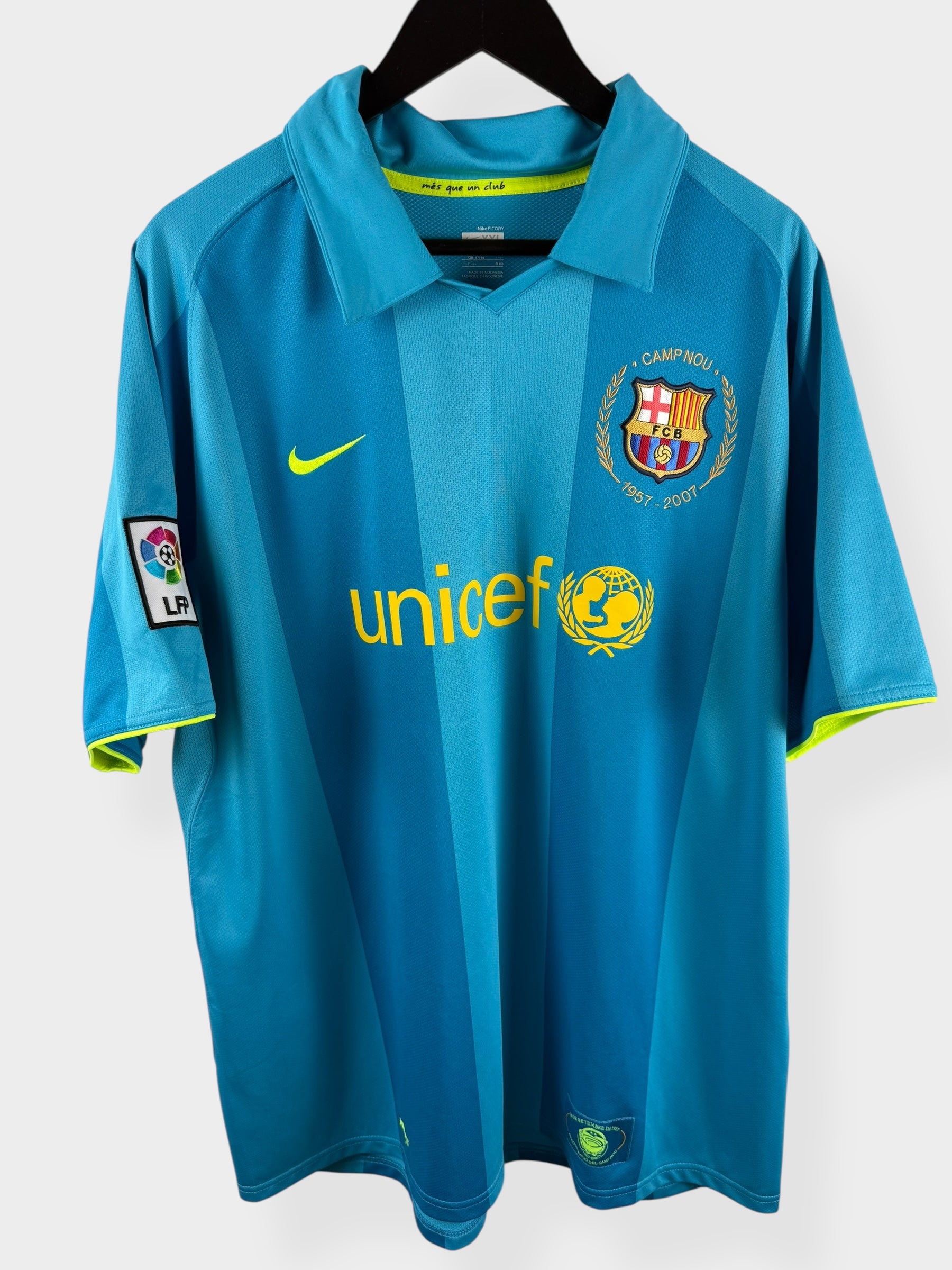 2007-08 BARCELONA AWAY SHIRT RONALDINHO #10 XXL