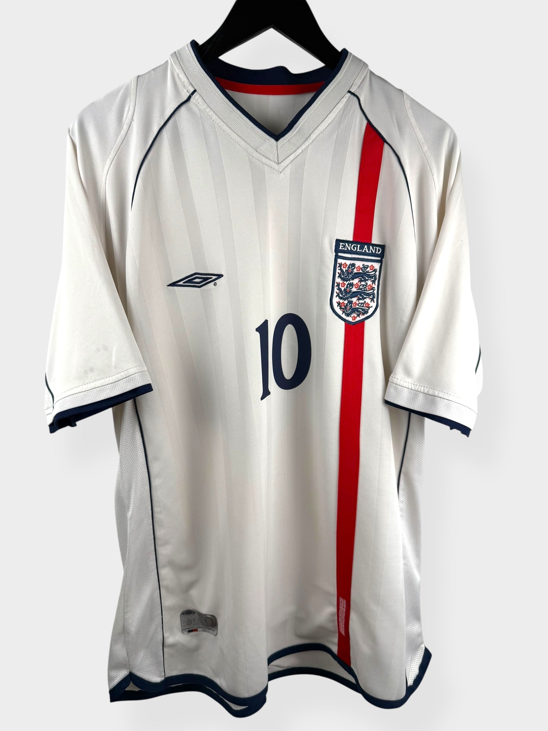 2001-03 ENGLAND HOME SHIRT OWEN #10 XL