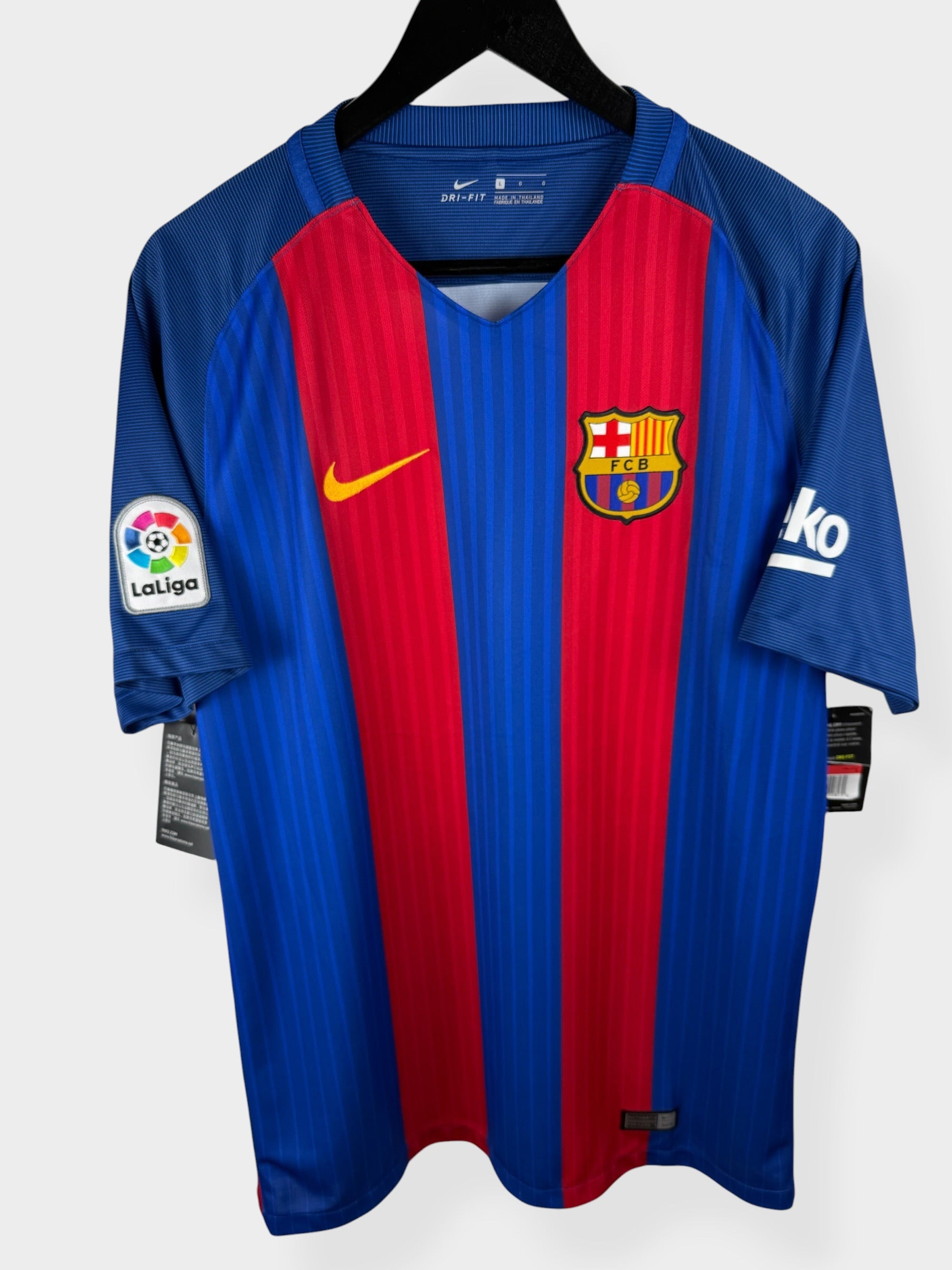 MAILLOT DOMICILE BARCELONA 2016-17 SUAREZ #9 L