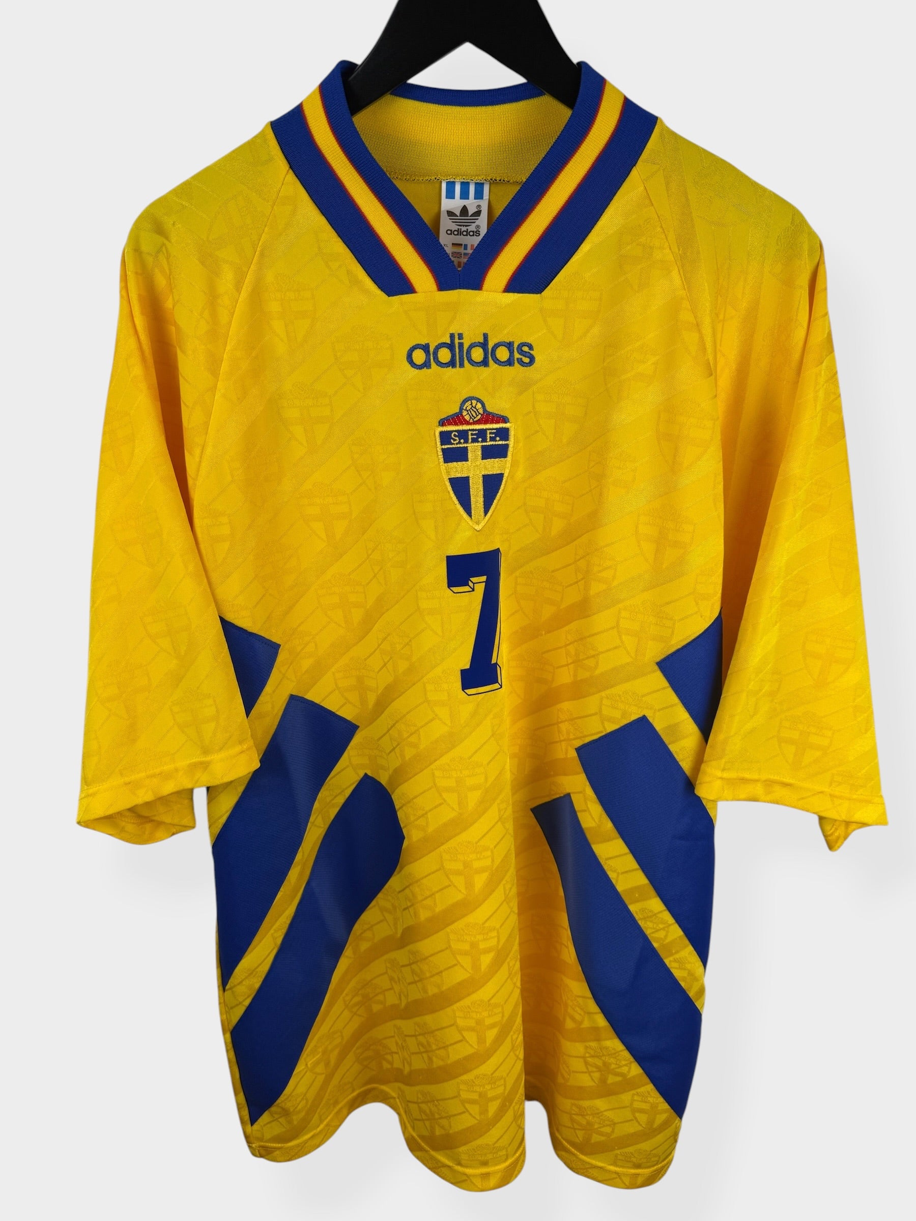 1994–96 SCHWEDEN HEIMTRIKOT LARSSON #7 XL
