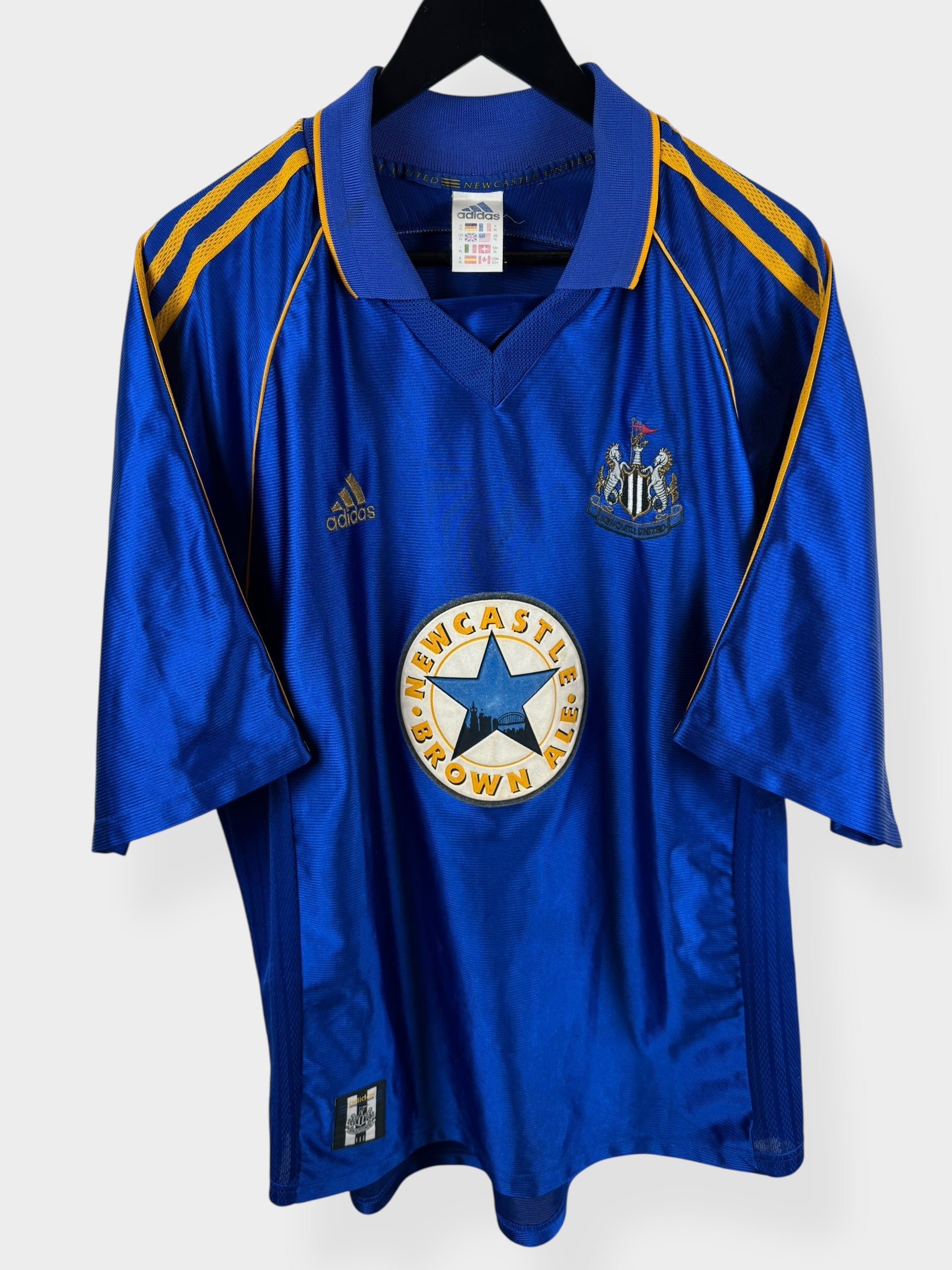 1998-99 NEWCASTLE UNITED AUSWÄRTSTRIKOT SHEARER #9 XL