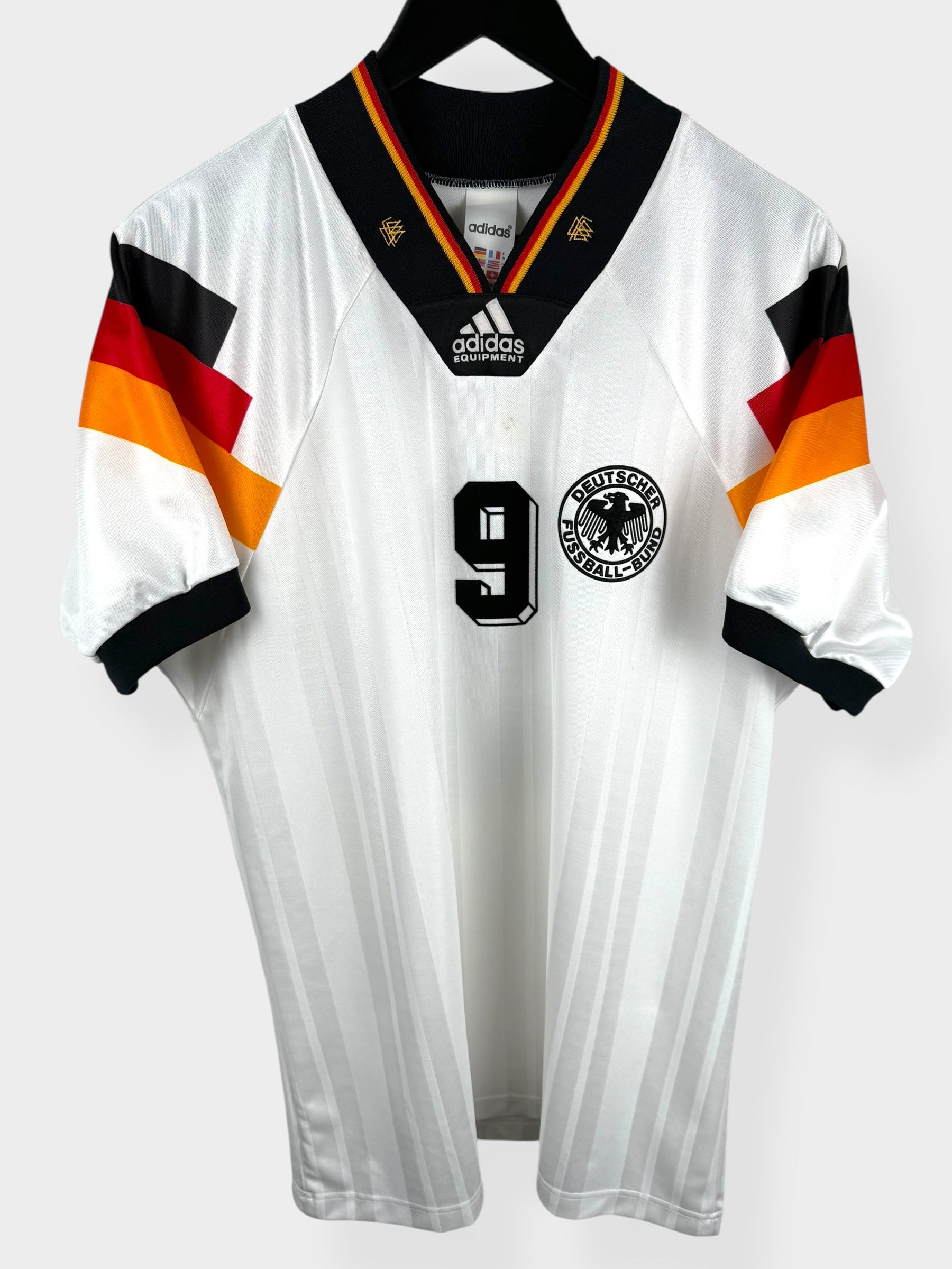1992-94 GERMANY HOME SHIRT VOLLER #9 M - Authentic Football Club