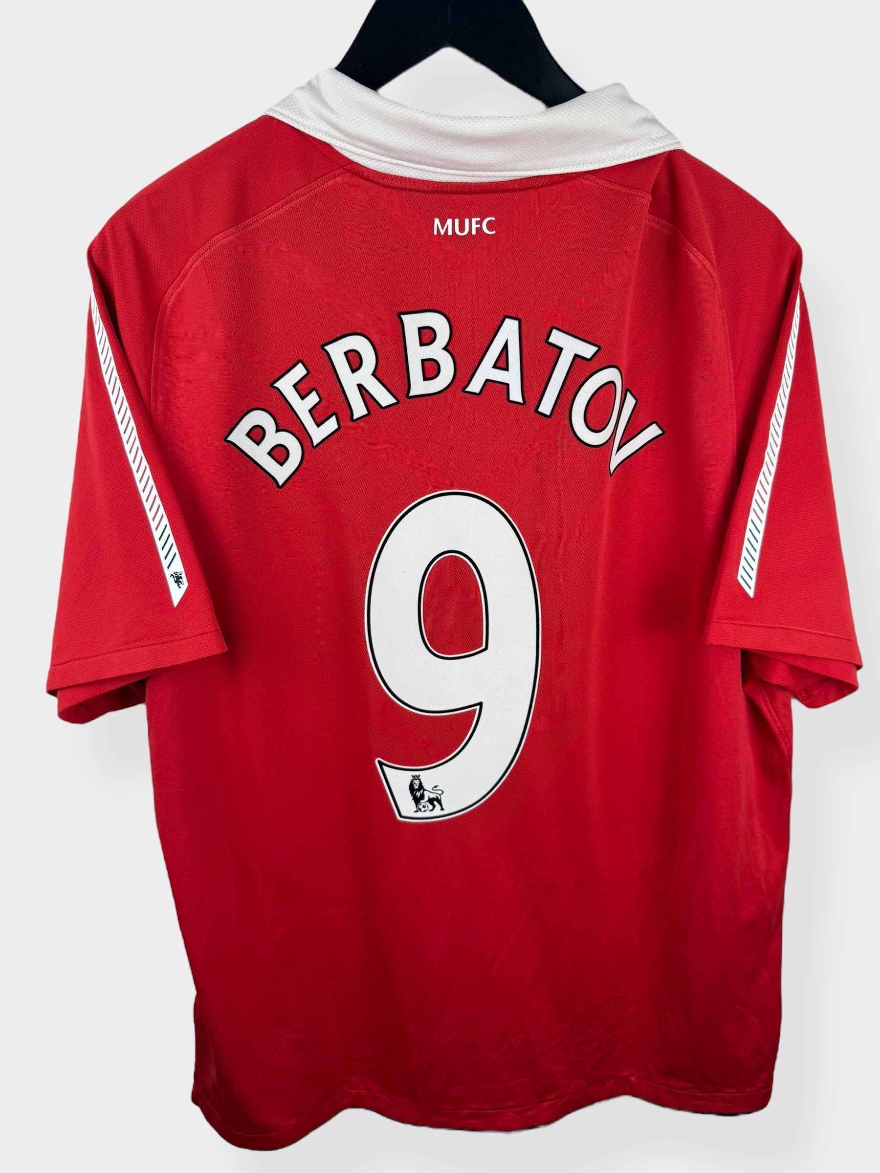 2010-11 MANCHESTER UNITED HOME SHIRT BERBATOV #9 XL - Authentic Football Club