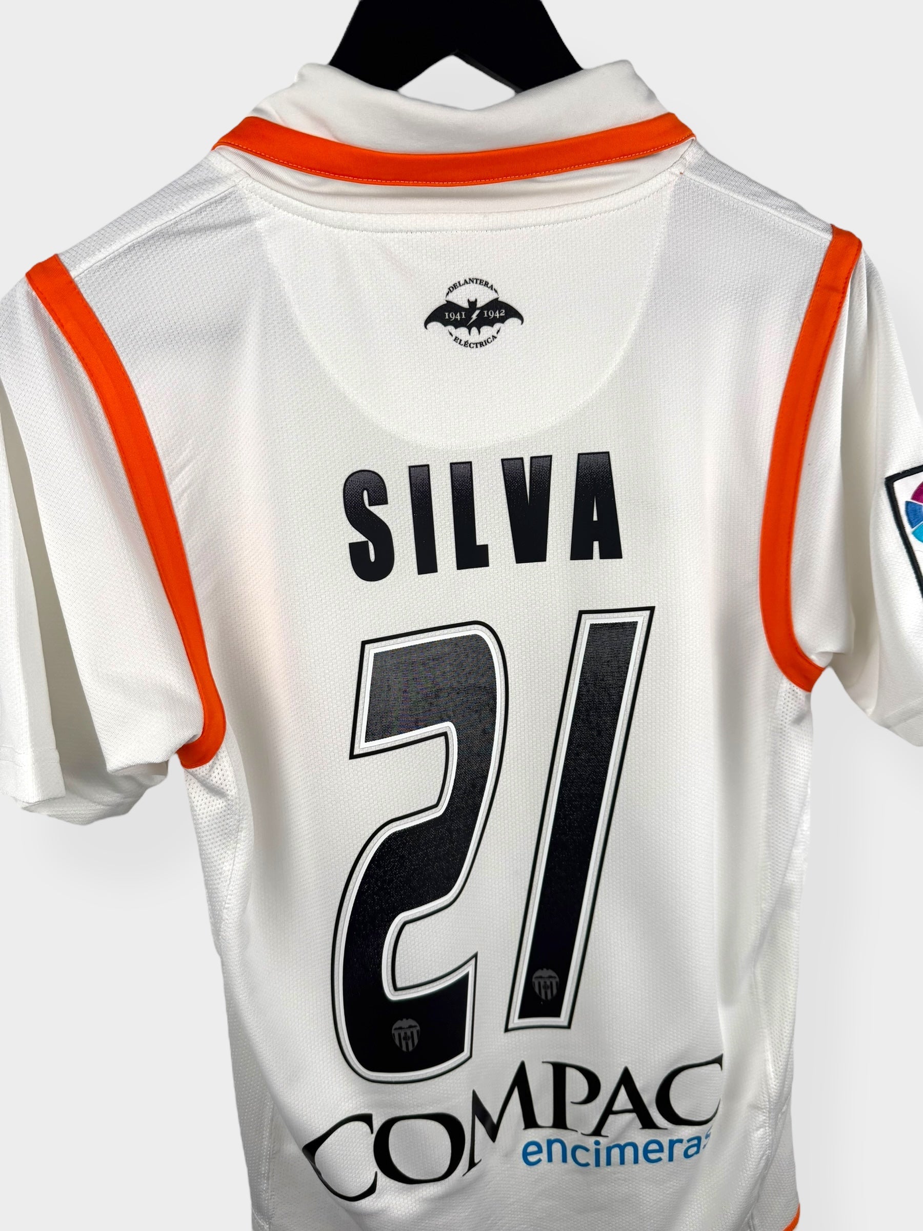 2007-08 VALENCIA HOME SHIRT SILVA #21 S