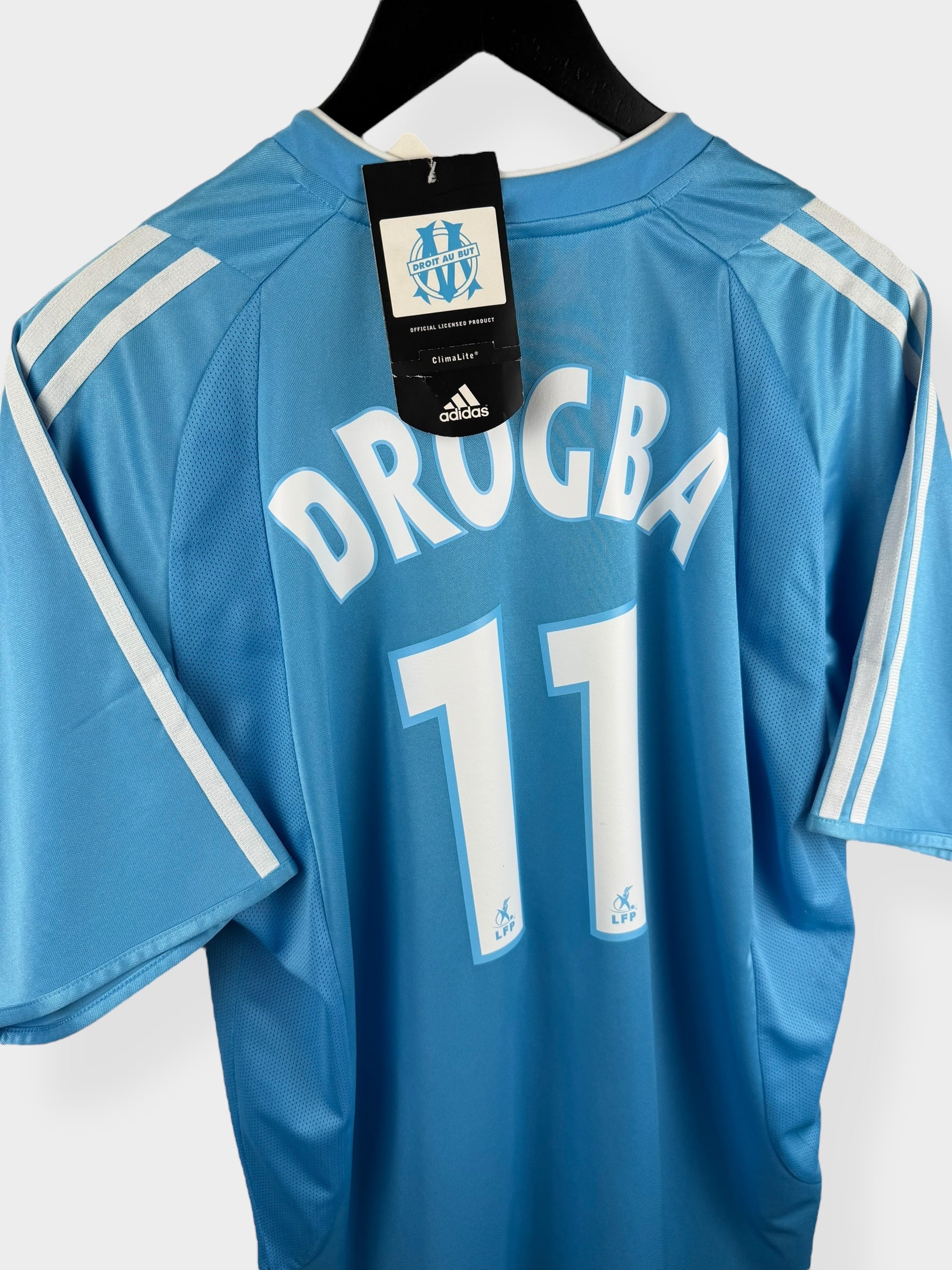 2003-04 OLYMPIQUE MARSEILLE AWAY SHIRT DROGBA #11 M - Authentic Football Club