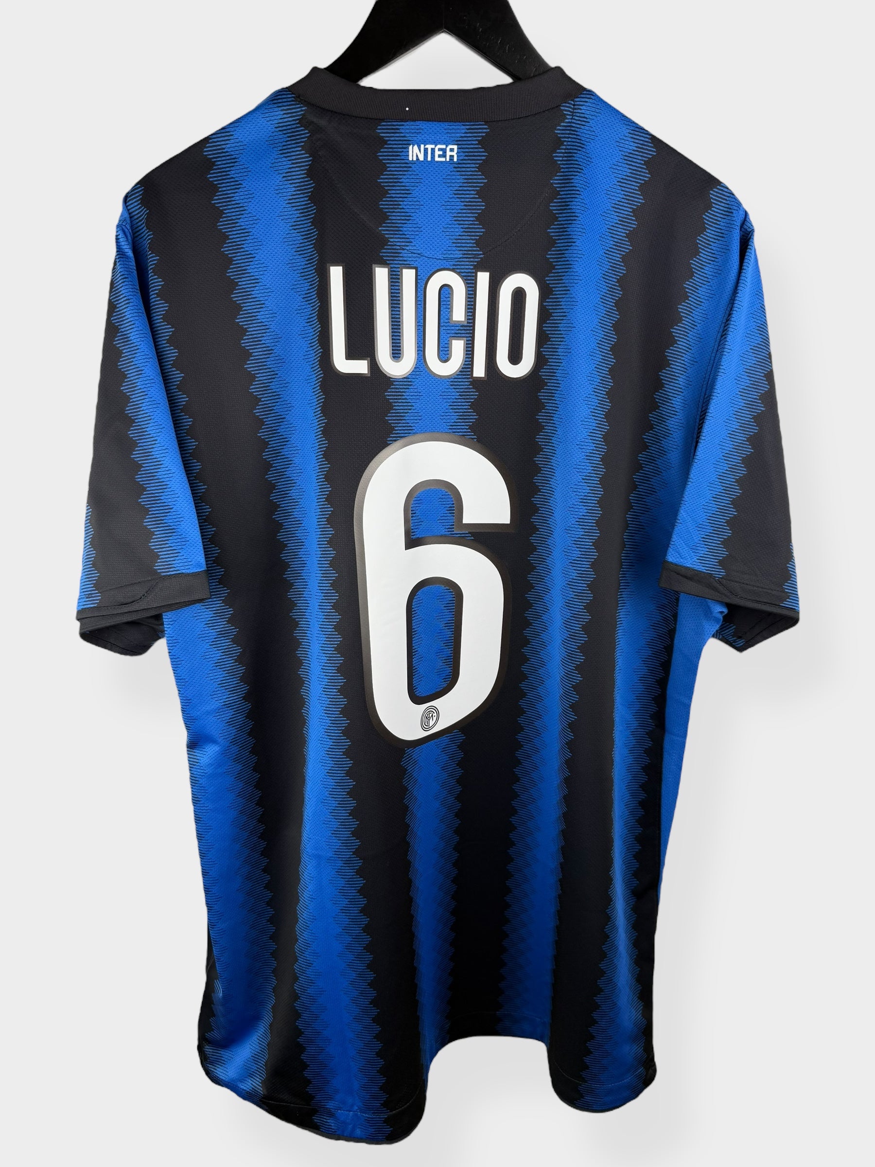 2010-11 INTER MILAN HOME SHIRT LUCIO #6 XL