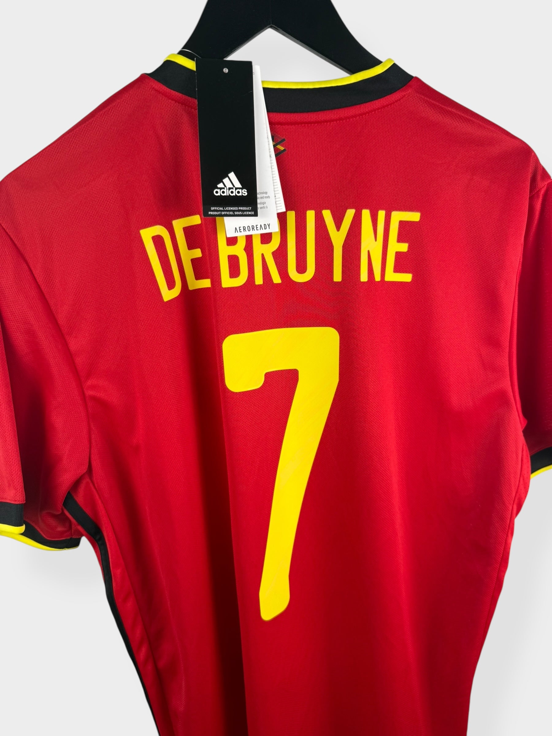 2020-21 BELGIUM HOME SHIRT DE BRUYNE #7 L - Authentic Football Club