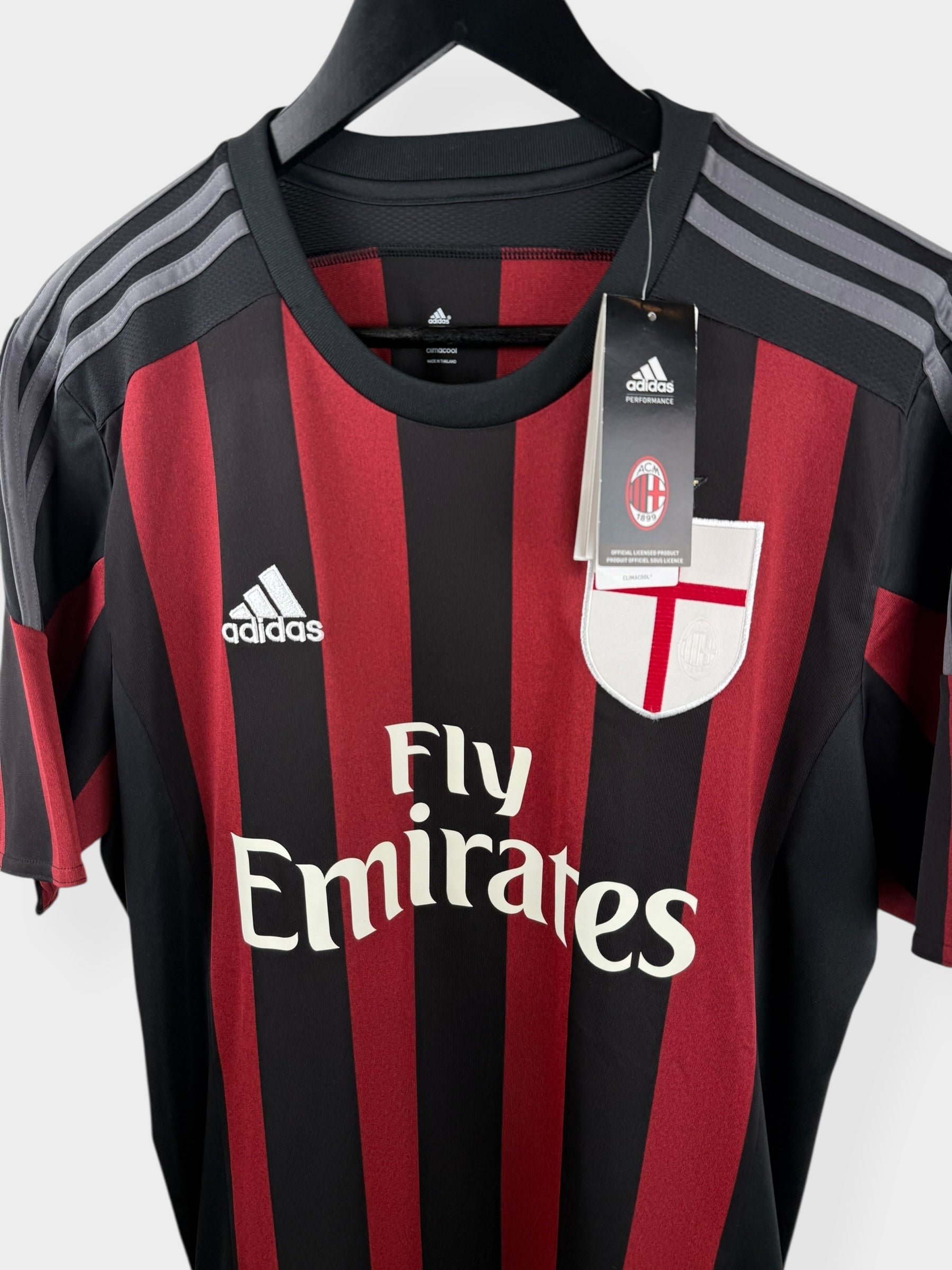 2015-16 AC MILAN HOME SHIRT BALOTELLI #45 L - Authentic Football Club