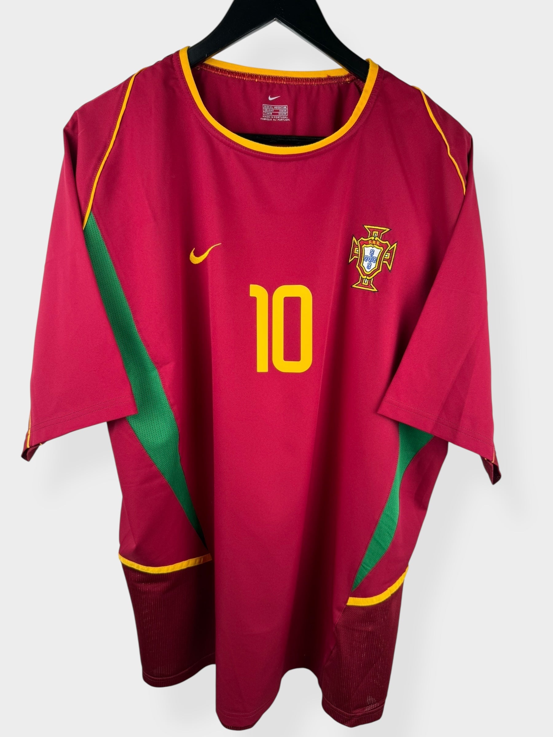 2002-04 PORTUGAL HEIMTRIKOT RUI COSTA #10 XL