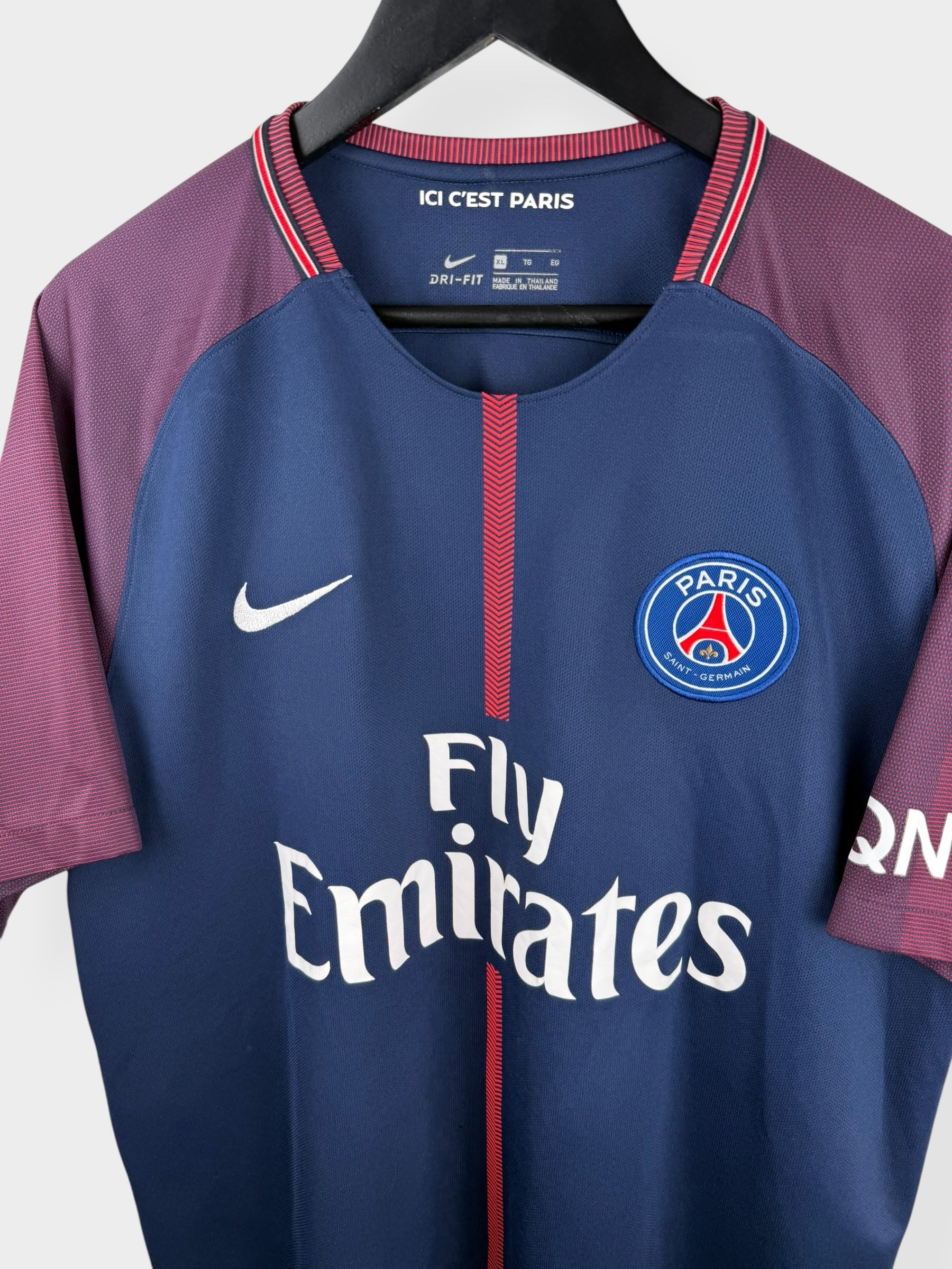 2017-18 PARIS-SAINT GERMAIN HOME SHIRT NEYMAR JR #10 XL - Authentic Football Club