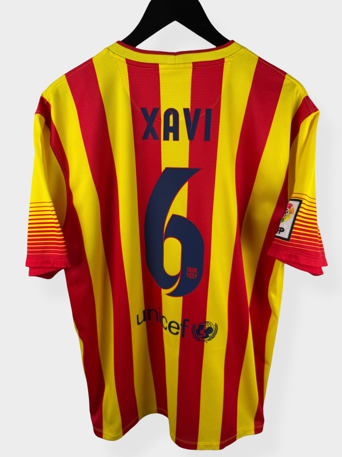 2013-14 BARCELONA AUSWÄRTSTRIKOT XAVI #6 XL
