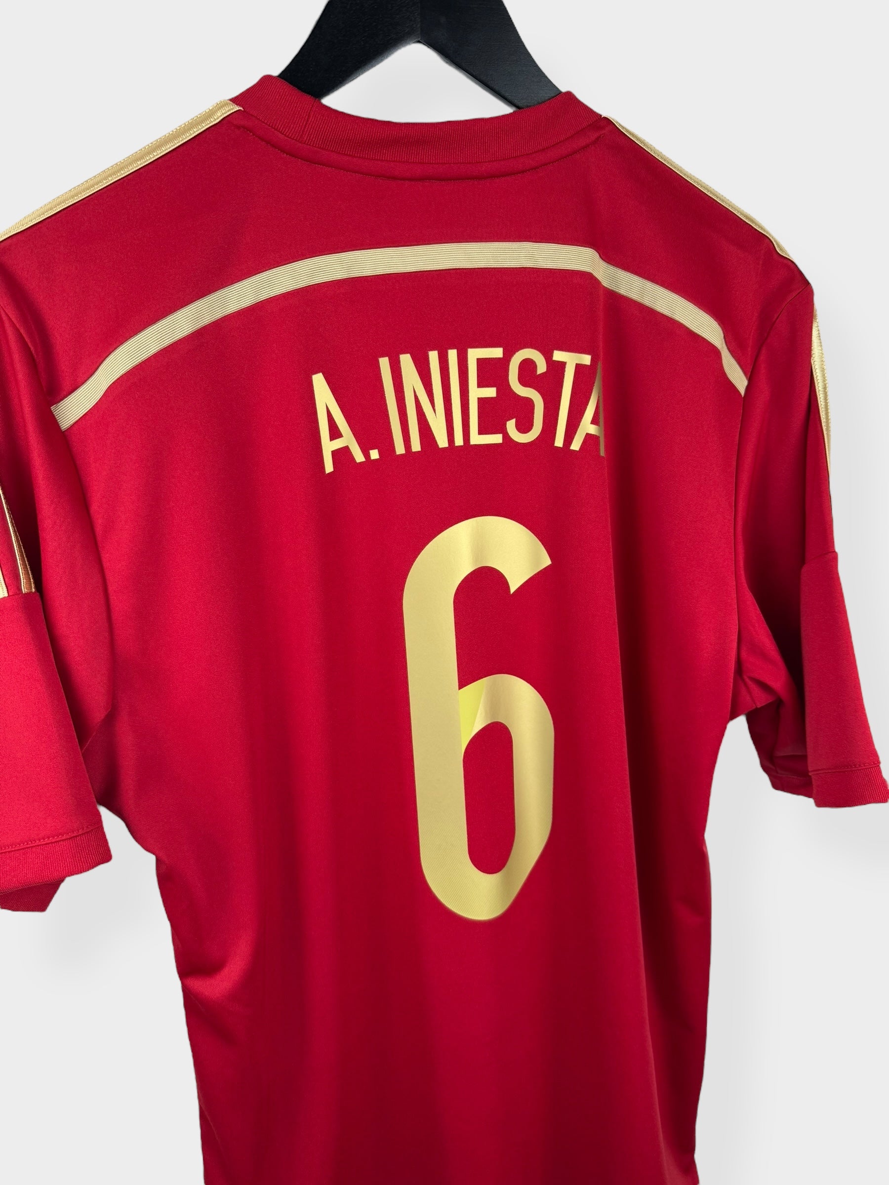 2014-15 SPANIEN HEIMTRIKOT INIESTA #6 L
