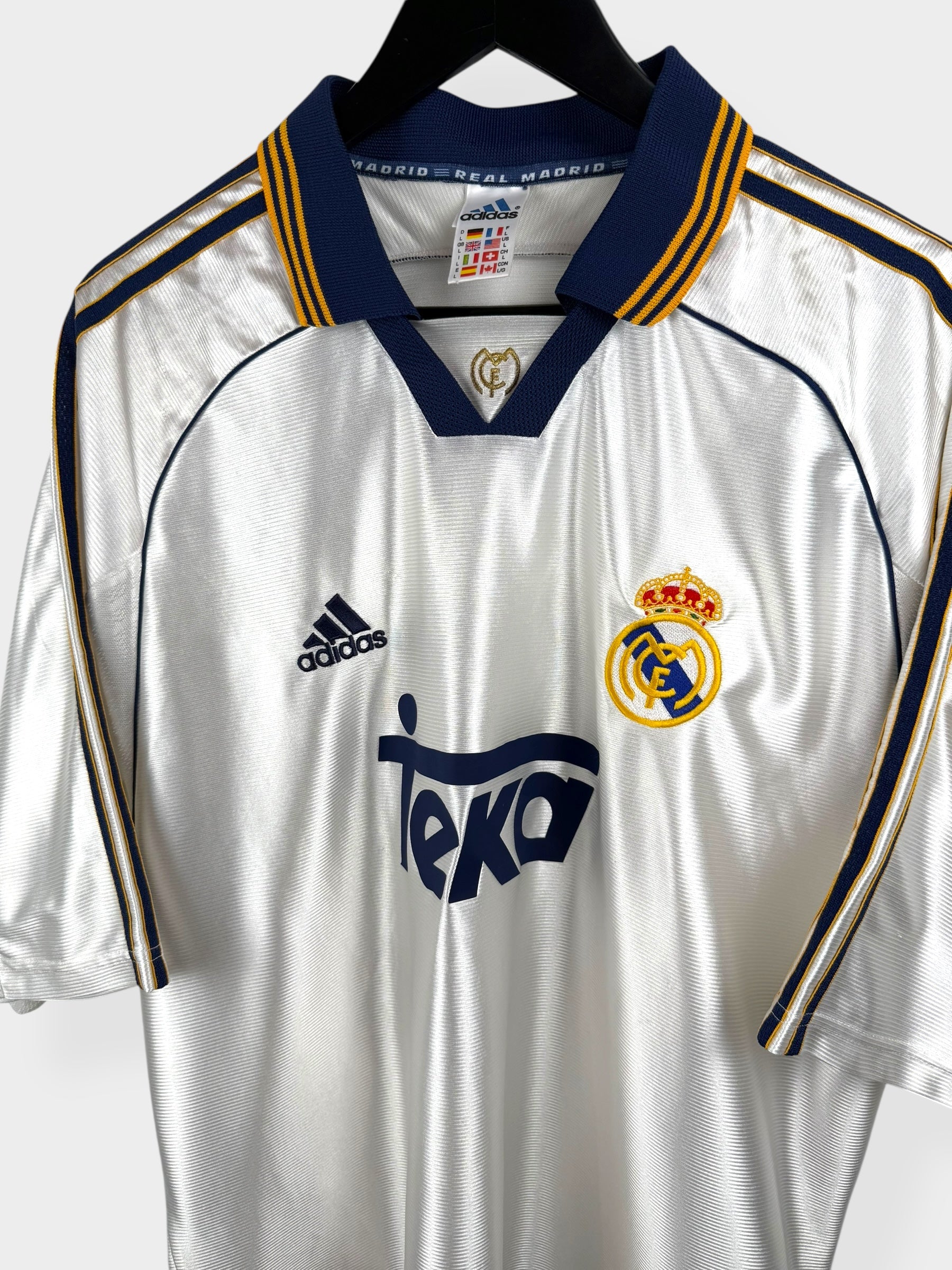 1998-00 REAL MADRID HOME SHIRT R. CARLOS #3 L - Authentic Football Club