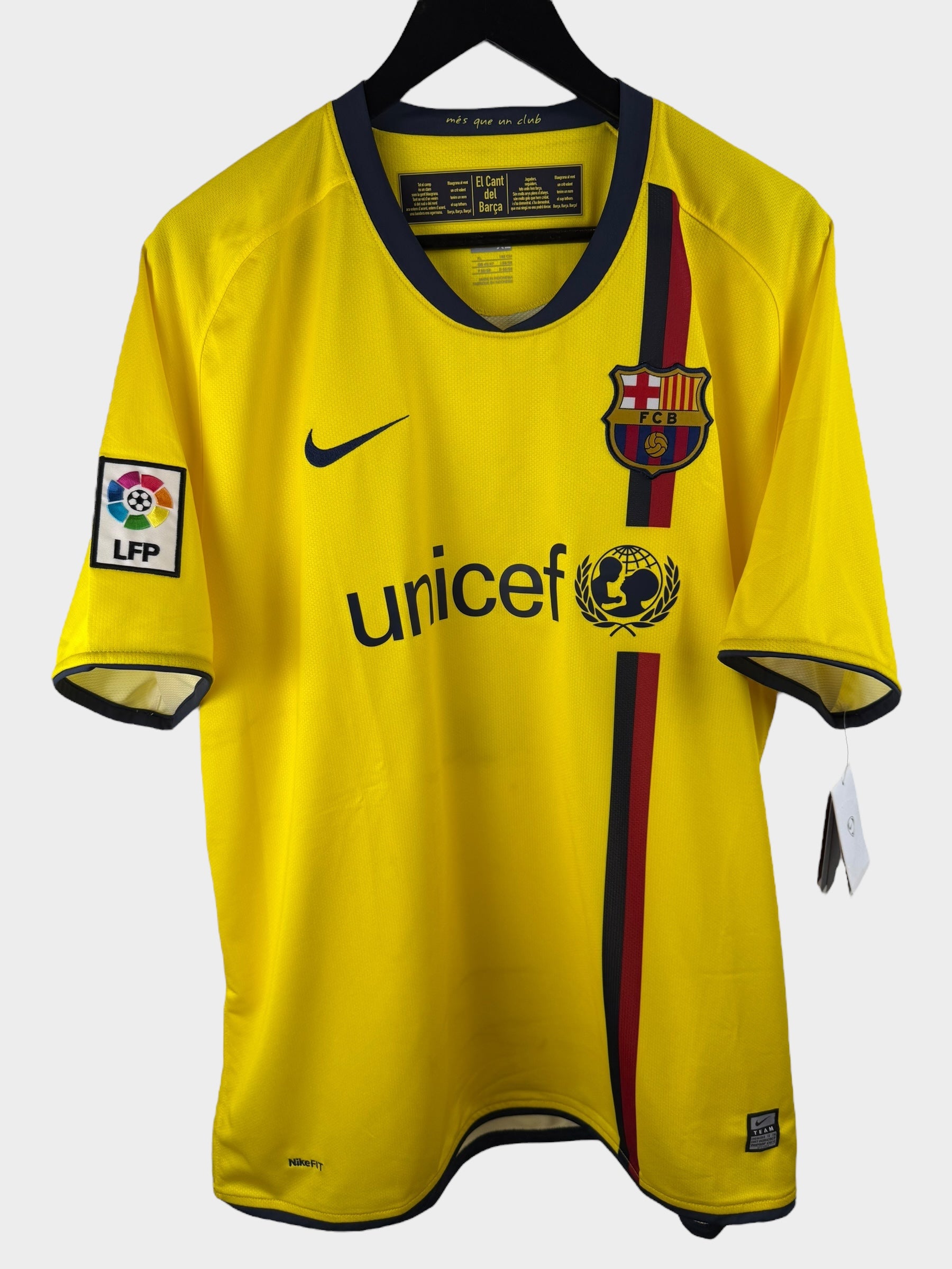 2008-10 BARCELONA AWAY SHIRT MESSI #10 XL