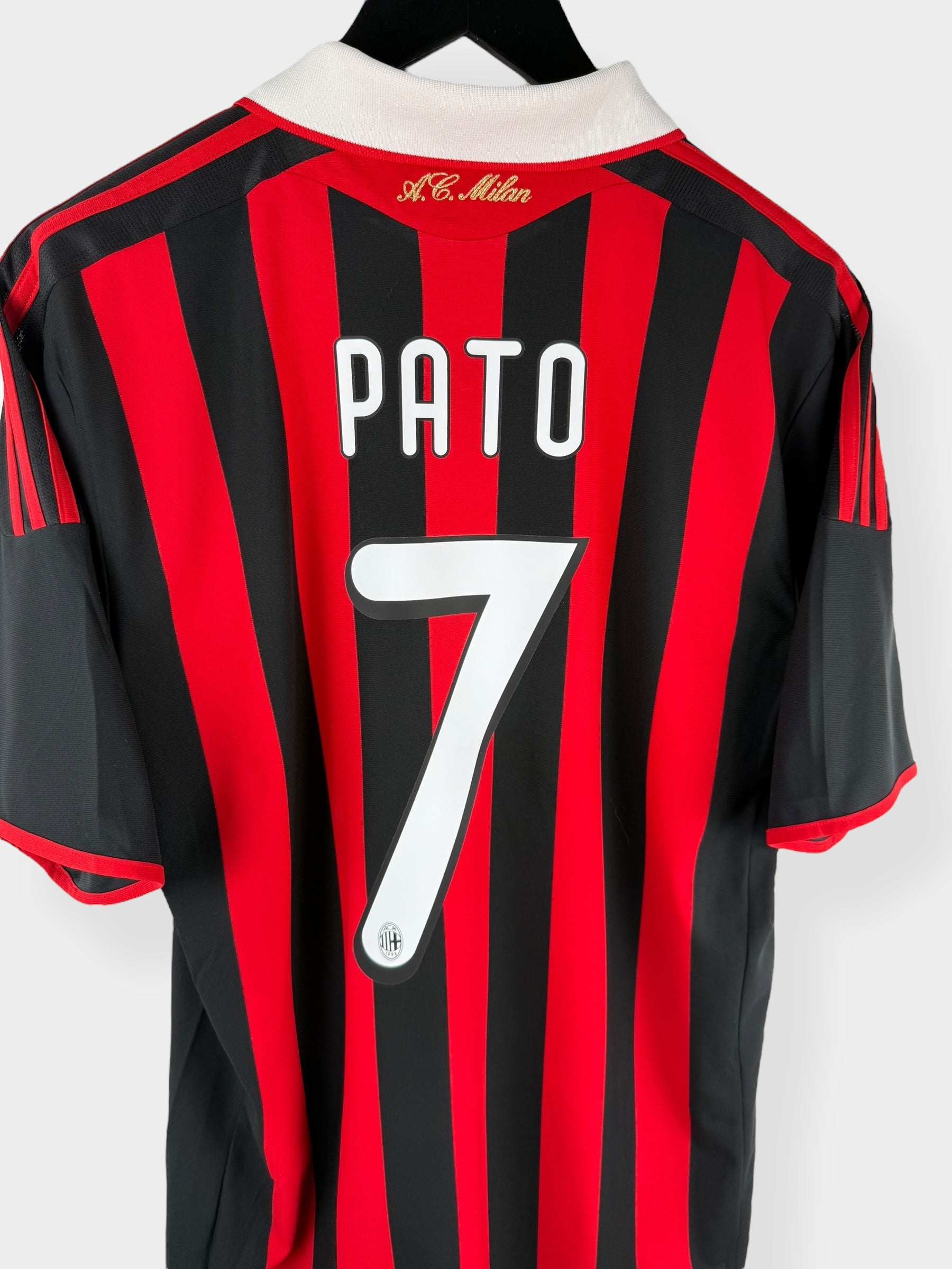 2009-10 AC MILAN HOME SHIRT PATO #7 L