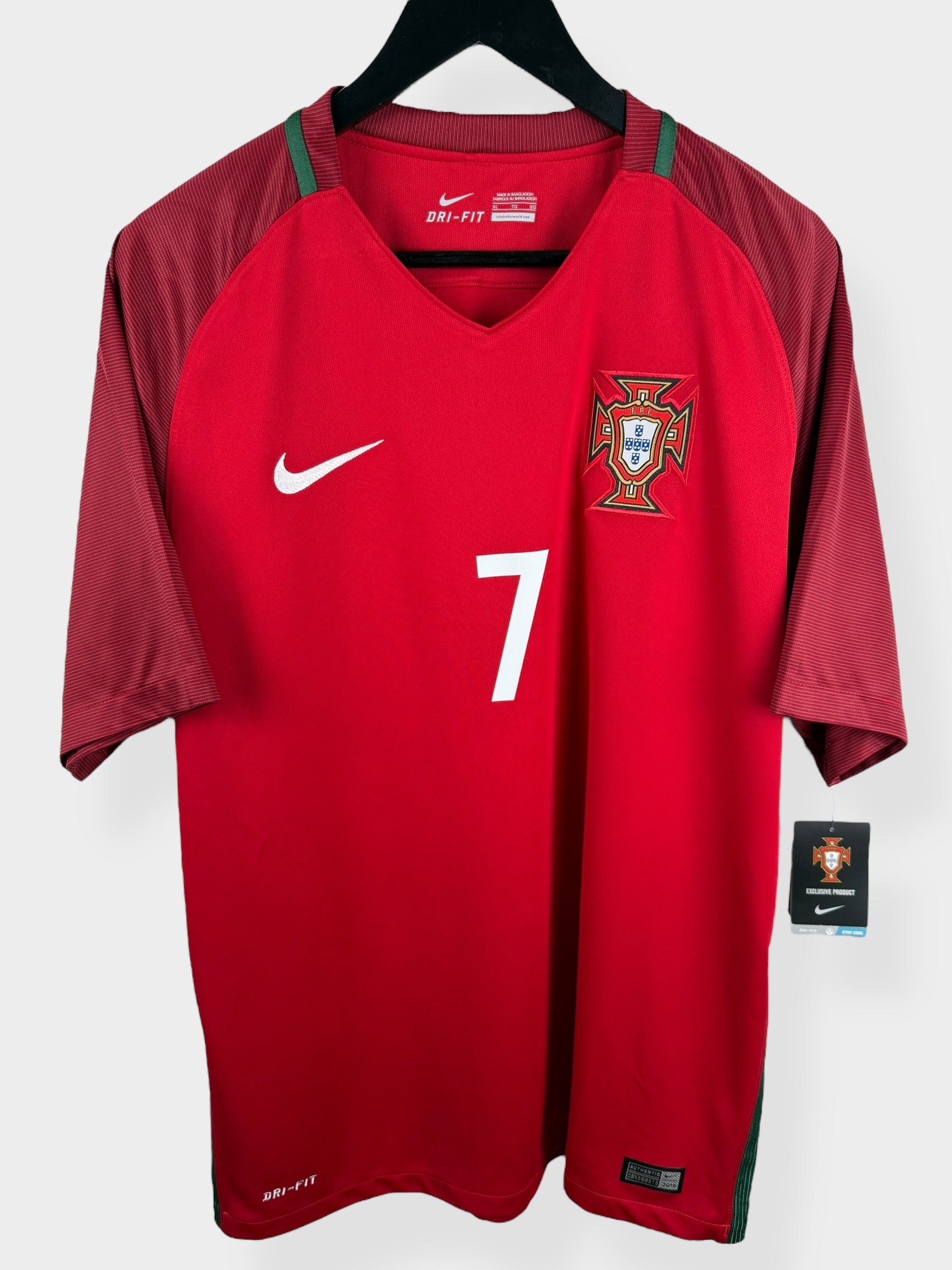 2016-17 PORTUGAL HOME SHIRT RONALDO #7 XL