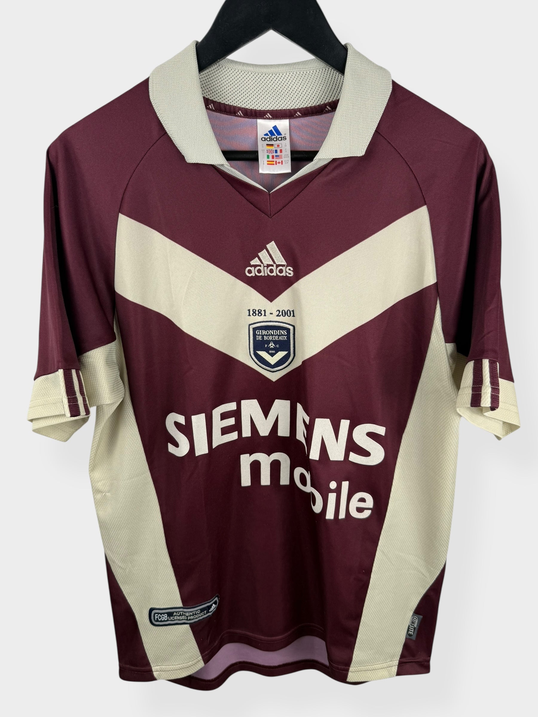 2001-02 BORDEAUX THIRD SHIRT S - Authentic Football Club