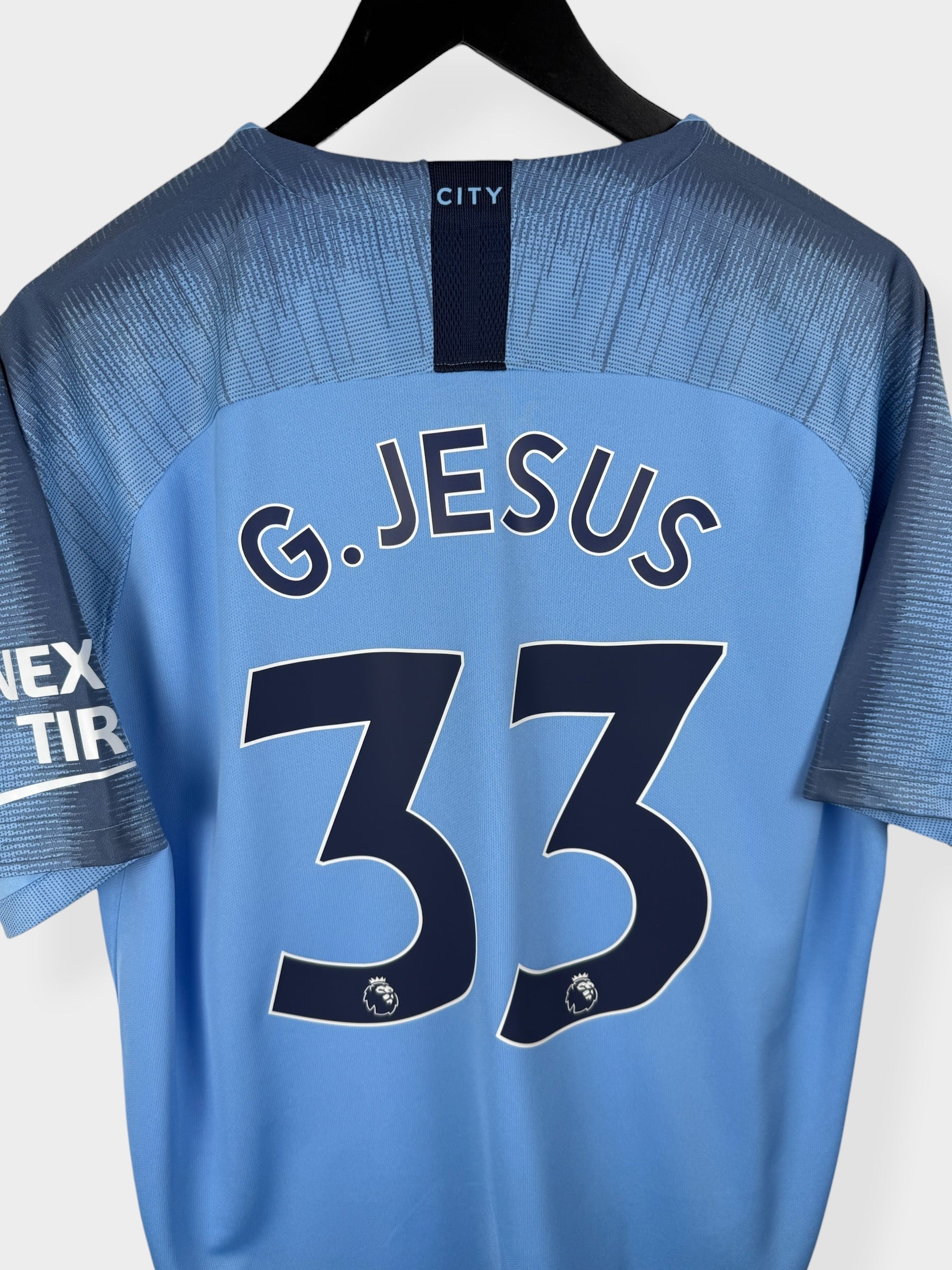 MAILLOT DOMICILE MANCHESTER CITY 2018-19 G. JESUS #33 XL