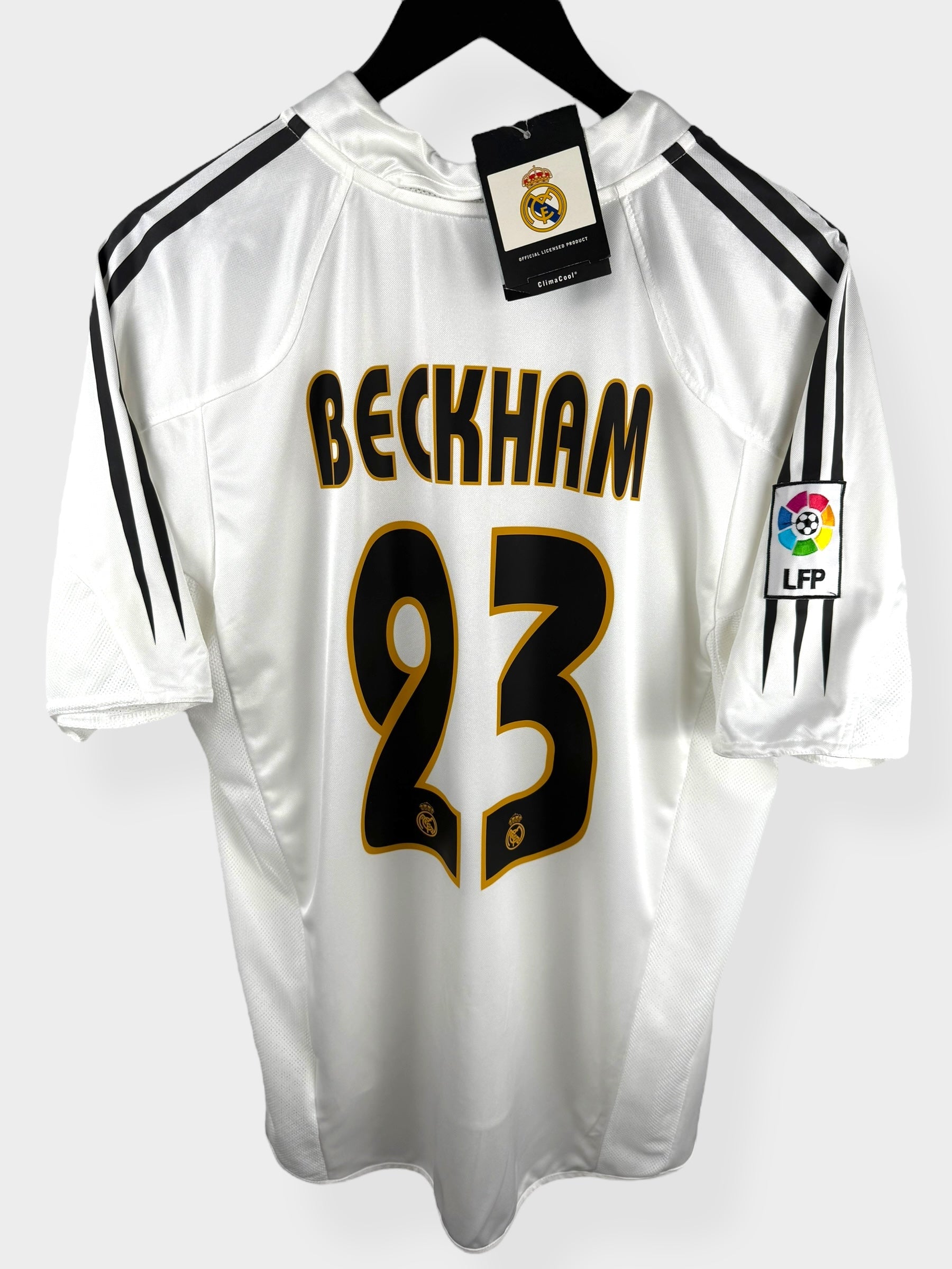 2004-05 REAL MADRID HOME SHIRT BECKHAM #23 M - Authentic Football Club