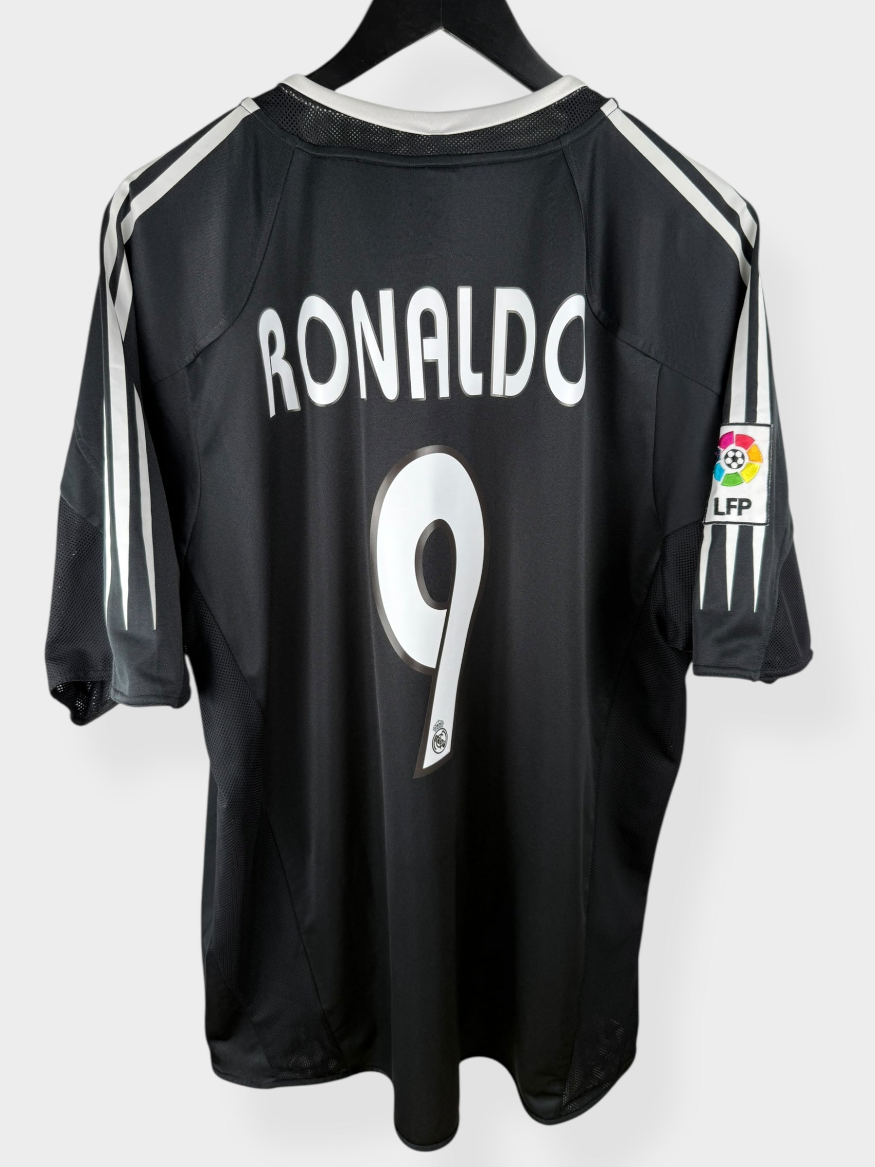 2004-05 REAL MADRID AWAY SHIRT RONALDO #9 XL