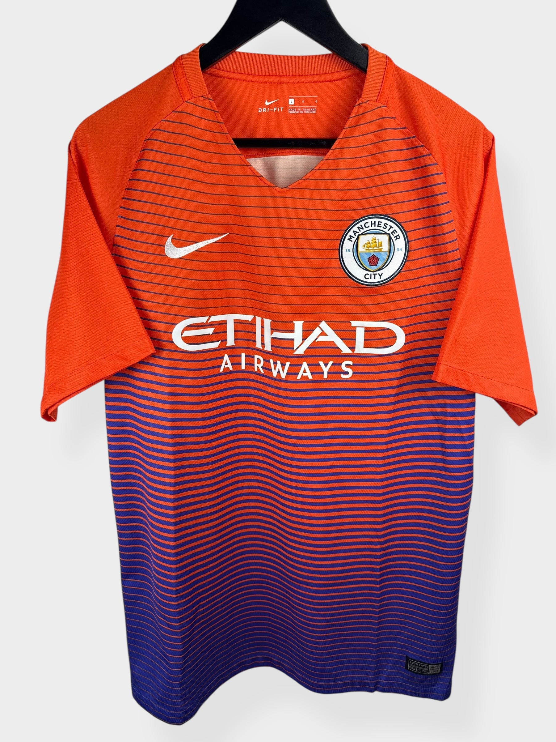 2016-17 MANCHESTER CITY THIRD SHIRT L - Authentic Football Club