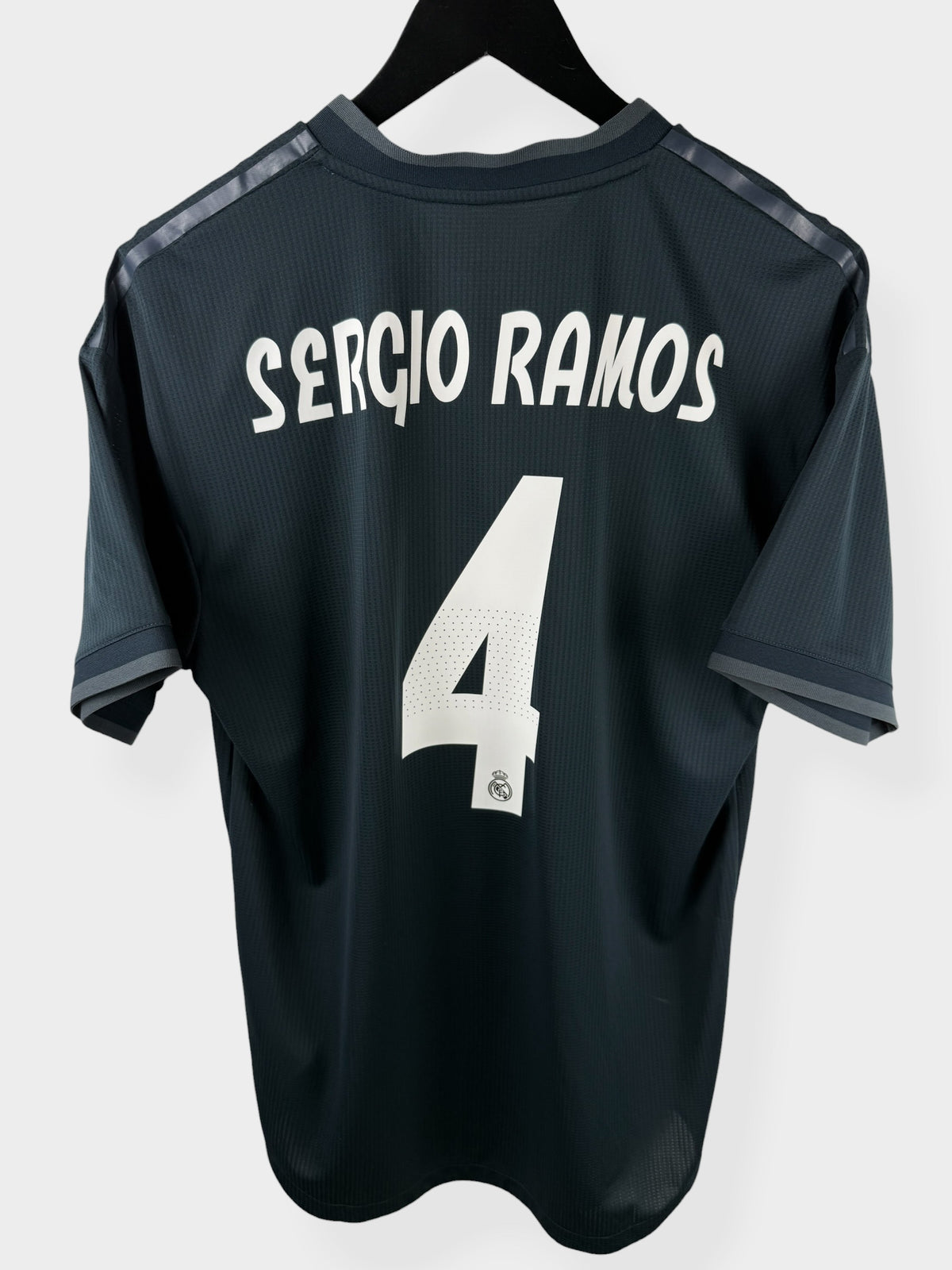 2018-19 REAL MADRID AWAY SHIRT PLAYER ISSUE SERGIO RAMOS #4 L