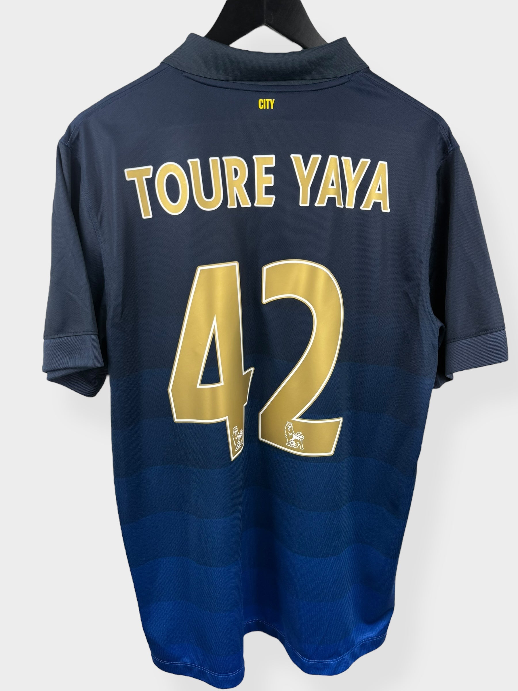 2014-15 MANCHESTER CITY AWAY SHIRT TOURE YAYA #42 L