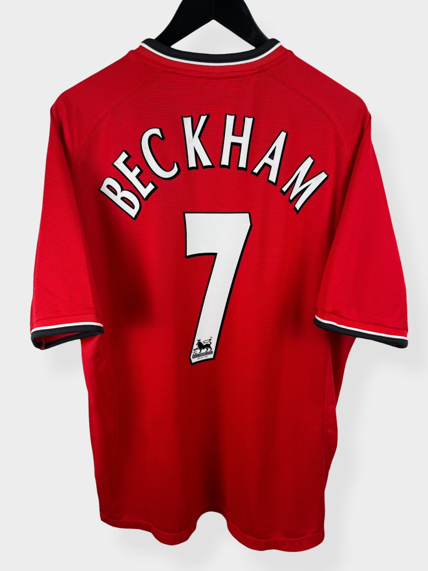 MAILLOT DOMICILE MANCHESTER UNITED 2000-02 BECKHAM #7 L