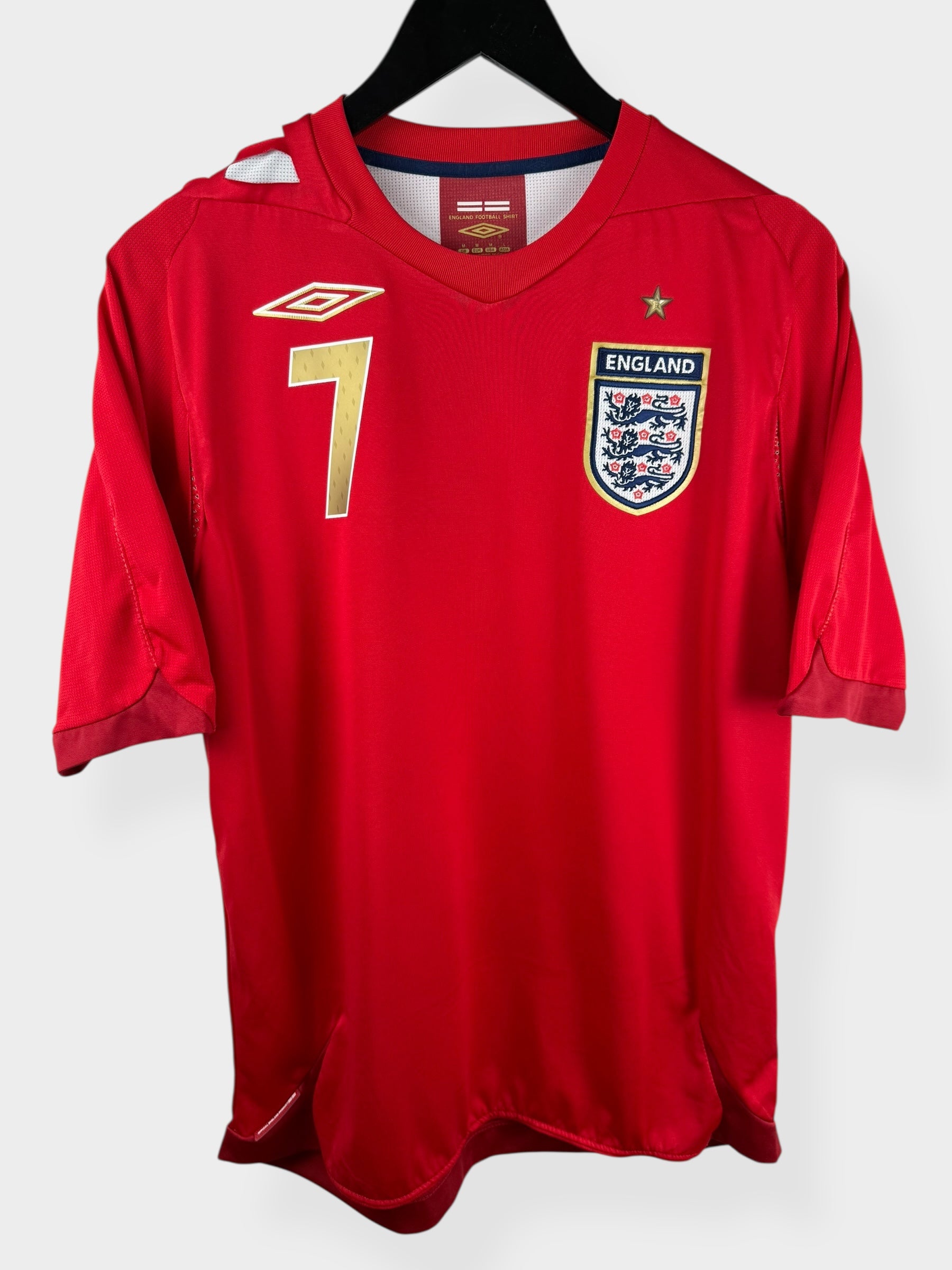 2006-08 ENGLAND AWAY SHIRT BECKHAM #7 M