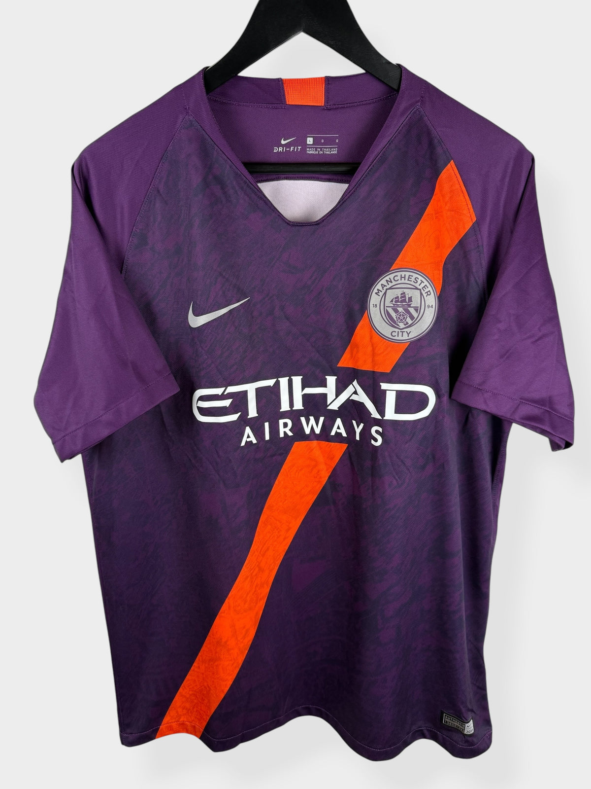 2018-19 MANCHESTER CITY THIRD SHIRT KUN AGUERO #10 L