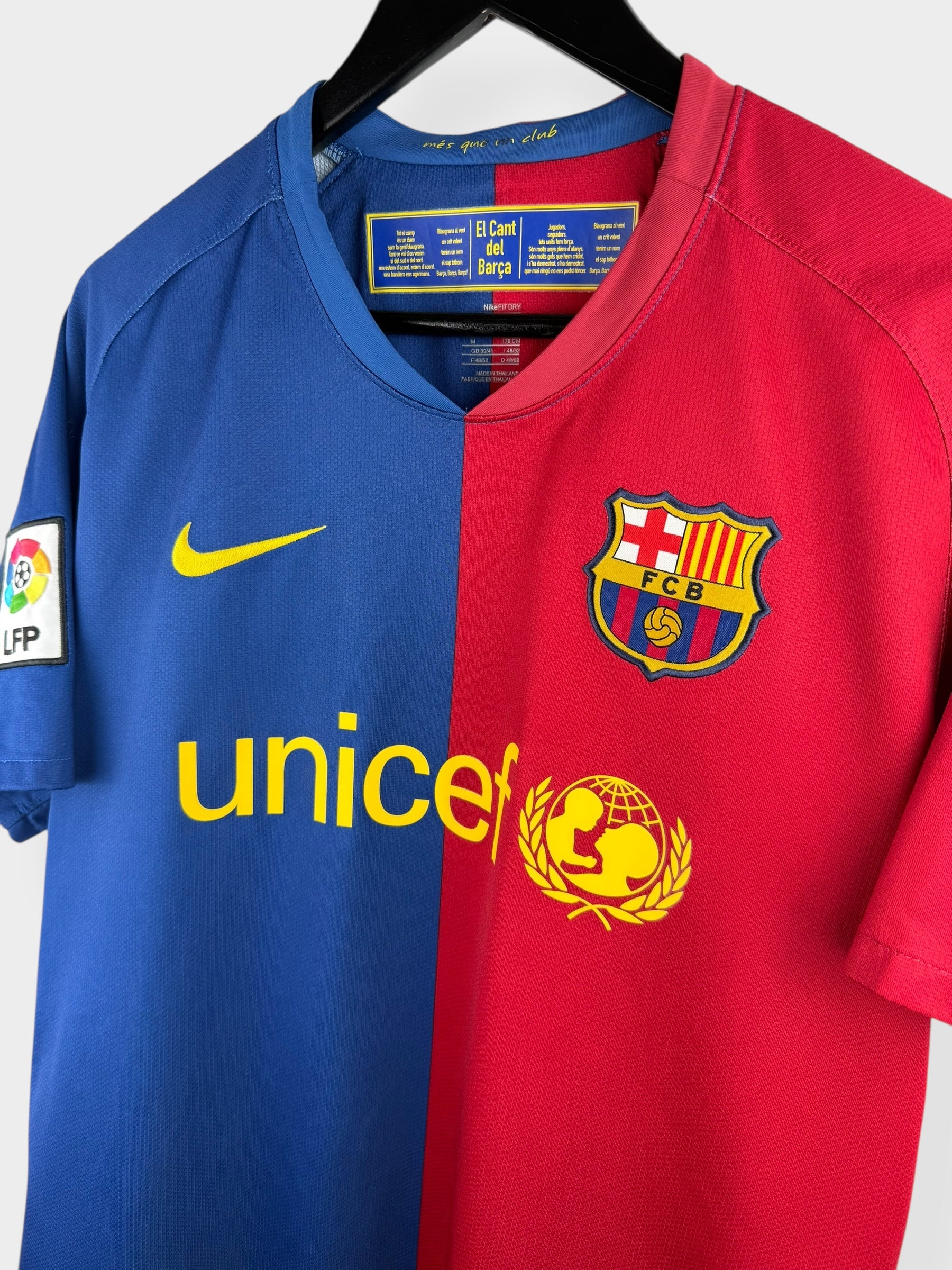 2008-09 BARCELONA HOME SHIRT DANI ALVES #20 M
