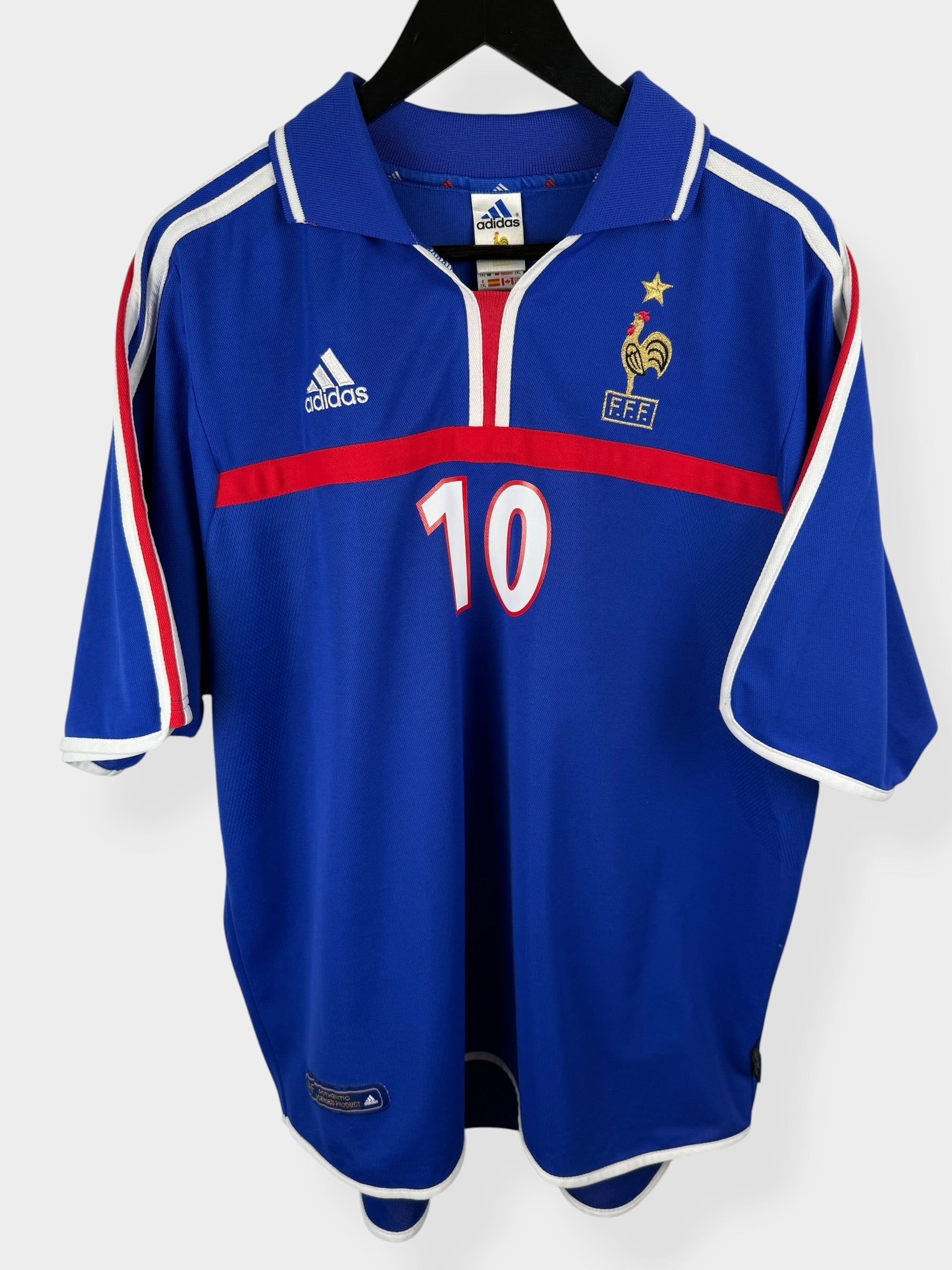 2000-02 FRANCE HOME SHIRT ZIDANE #10 XXL