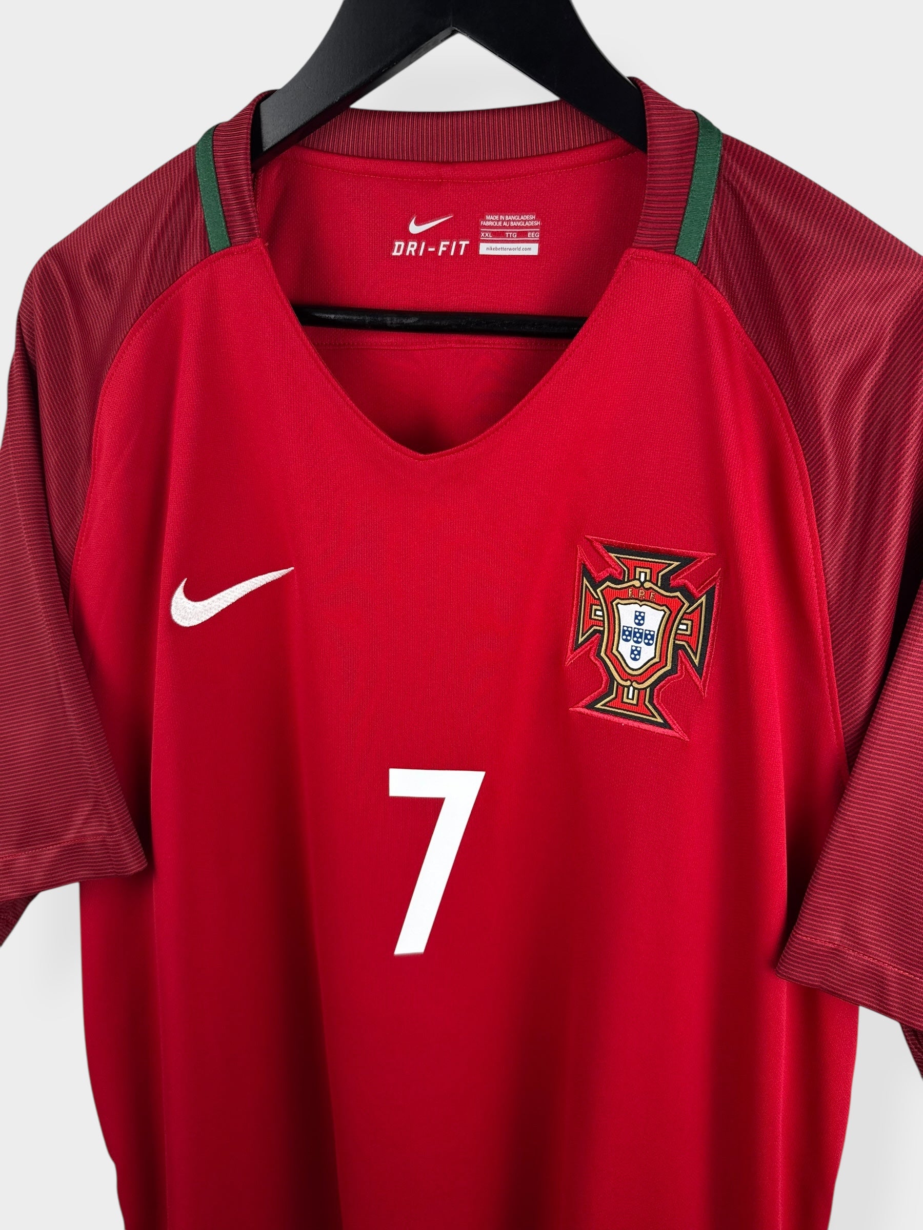 2016-17 PORTUGAL HOME SHIRT RONALDO #7 XXL
