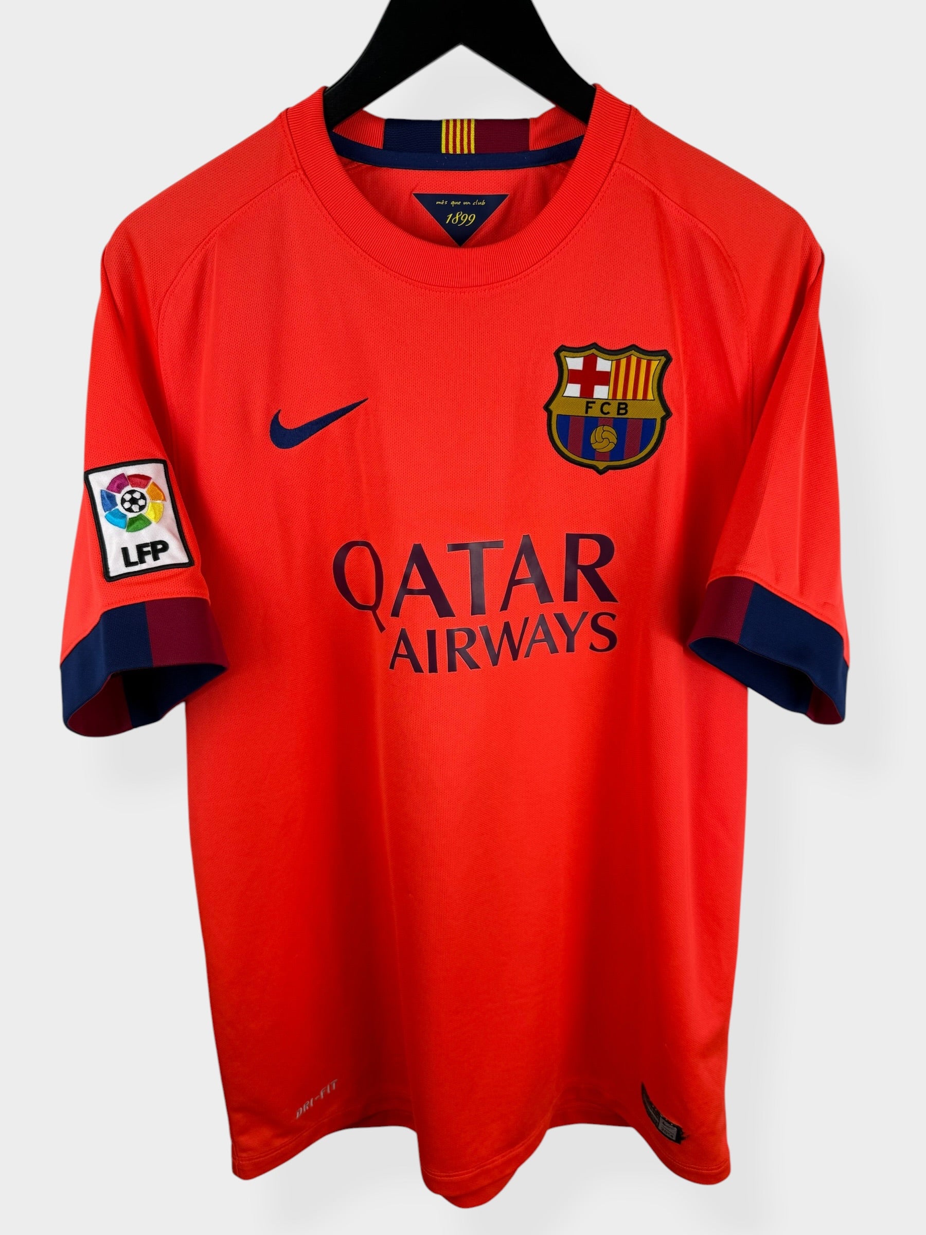 2014-15 BARCELONA AWAY SHIRT SUAREZ #9 L