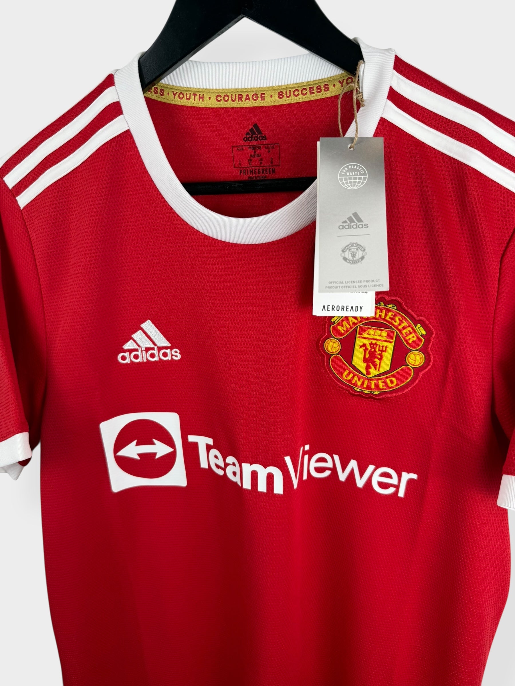 2021-22 MANCHESTER UNITED HOME SHIRT RONALDO #7 M - Authentic Football Club