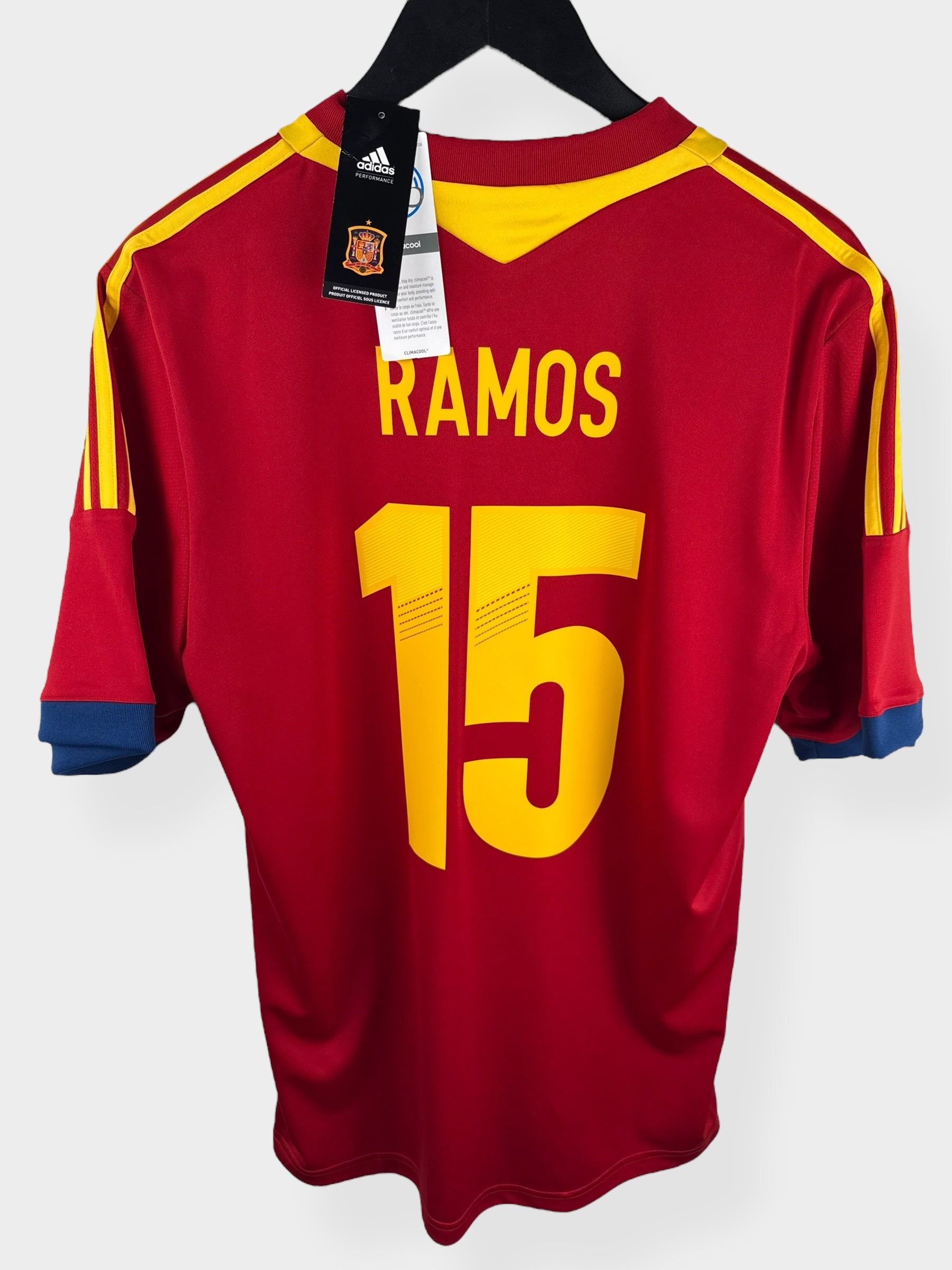 2012-13 SPAIN HOME SHIRT SERGIO RAMOS #15 L - X53272