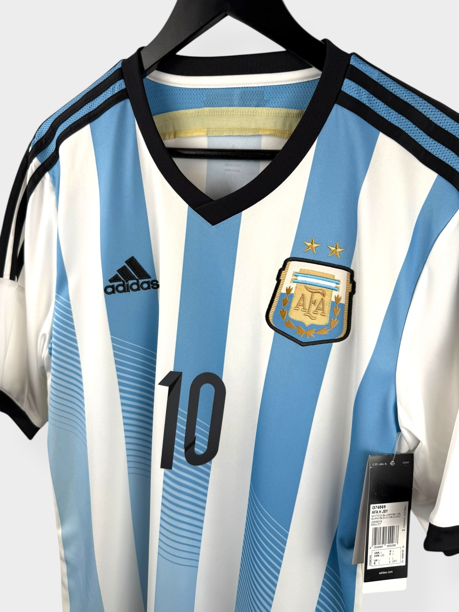 2013-15 ARGENTINA HOME SHIRT MESSI #10 L - Authentic Football Club