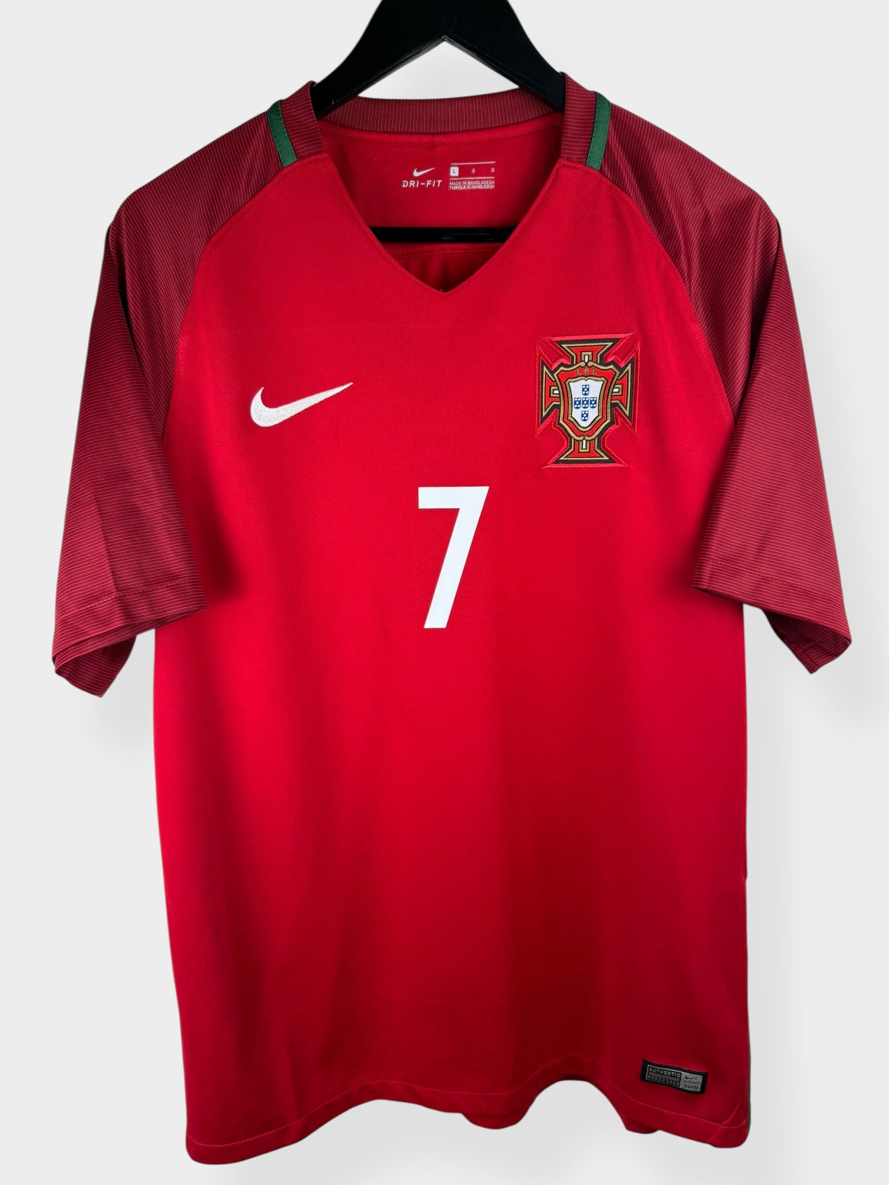 2016-17 PORTUGAL HOME SHIRT RONALDO #7 L