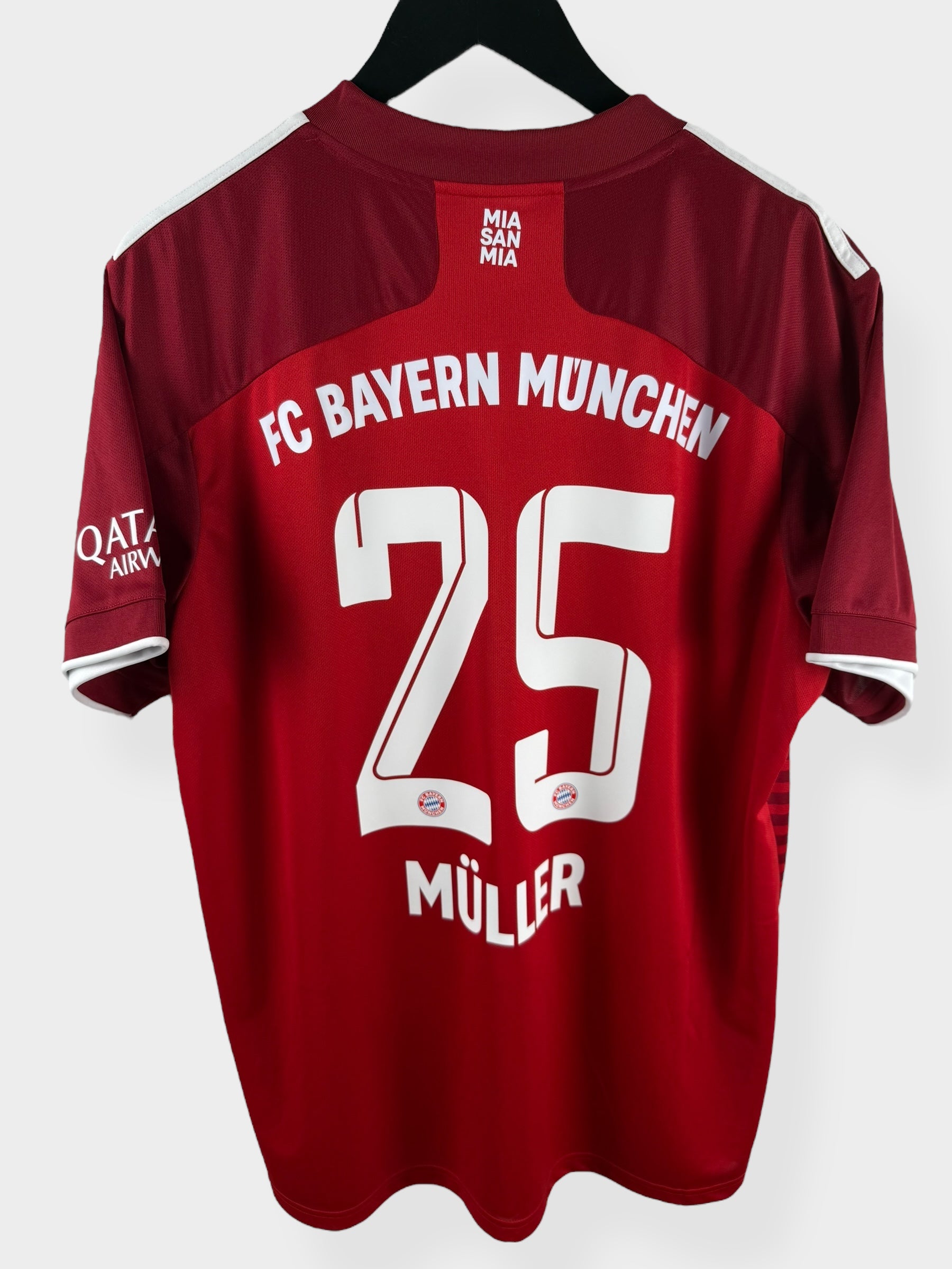 2021-22 BAYERN MUNICH HOME SHIRT MULLER #25 XL