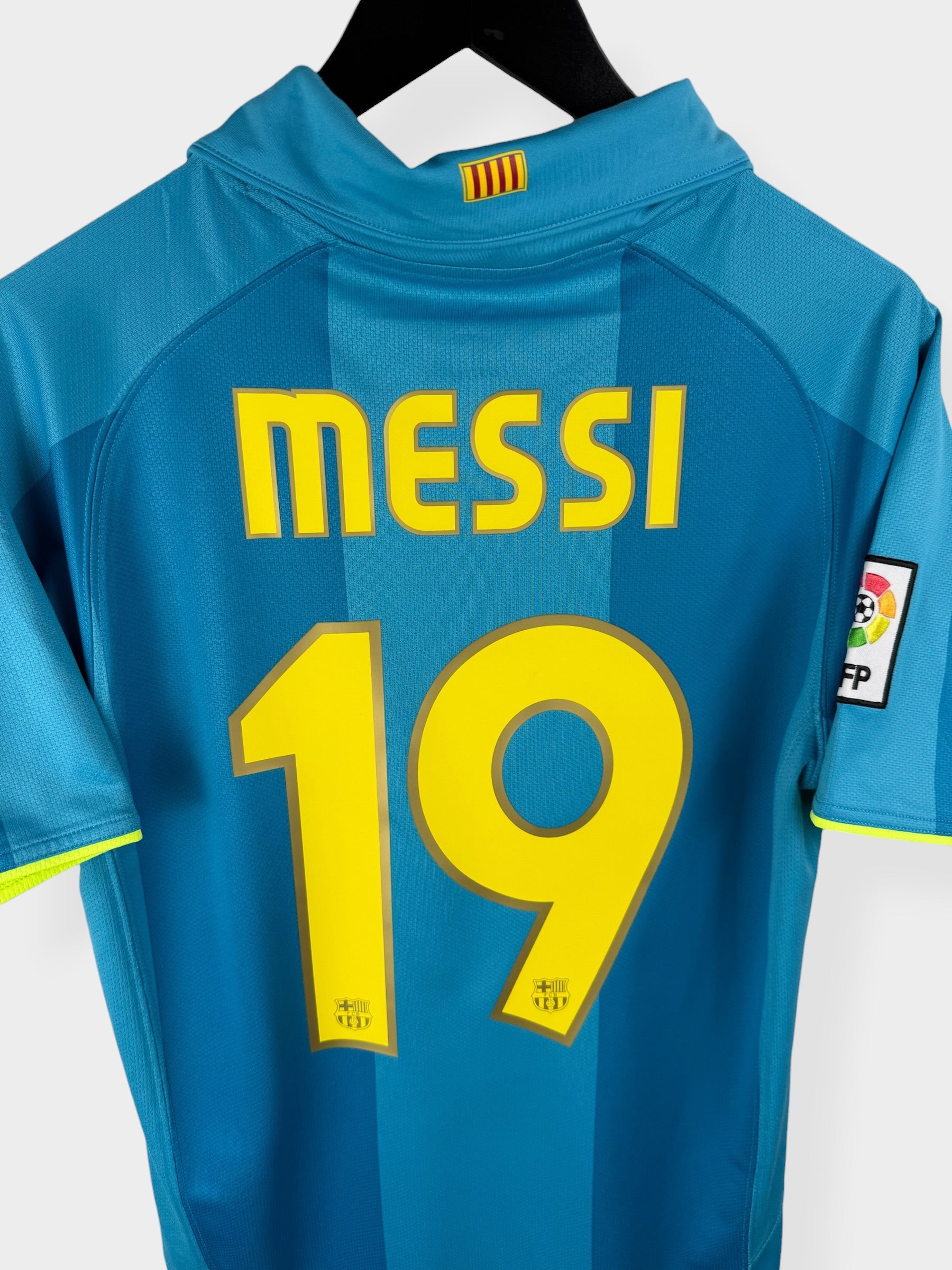 MAILLOT EXTÉRIEUR DE BARCELONE 2007-08 MESSI N°19 S