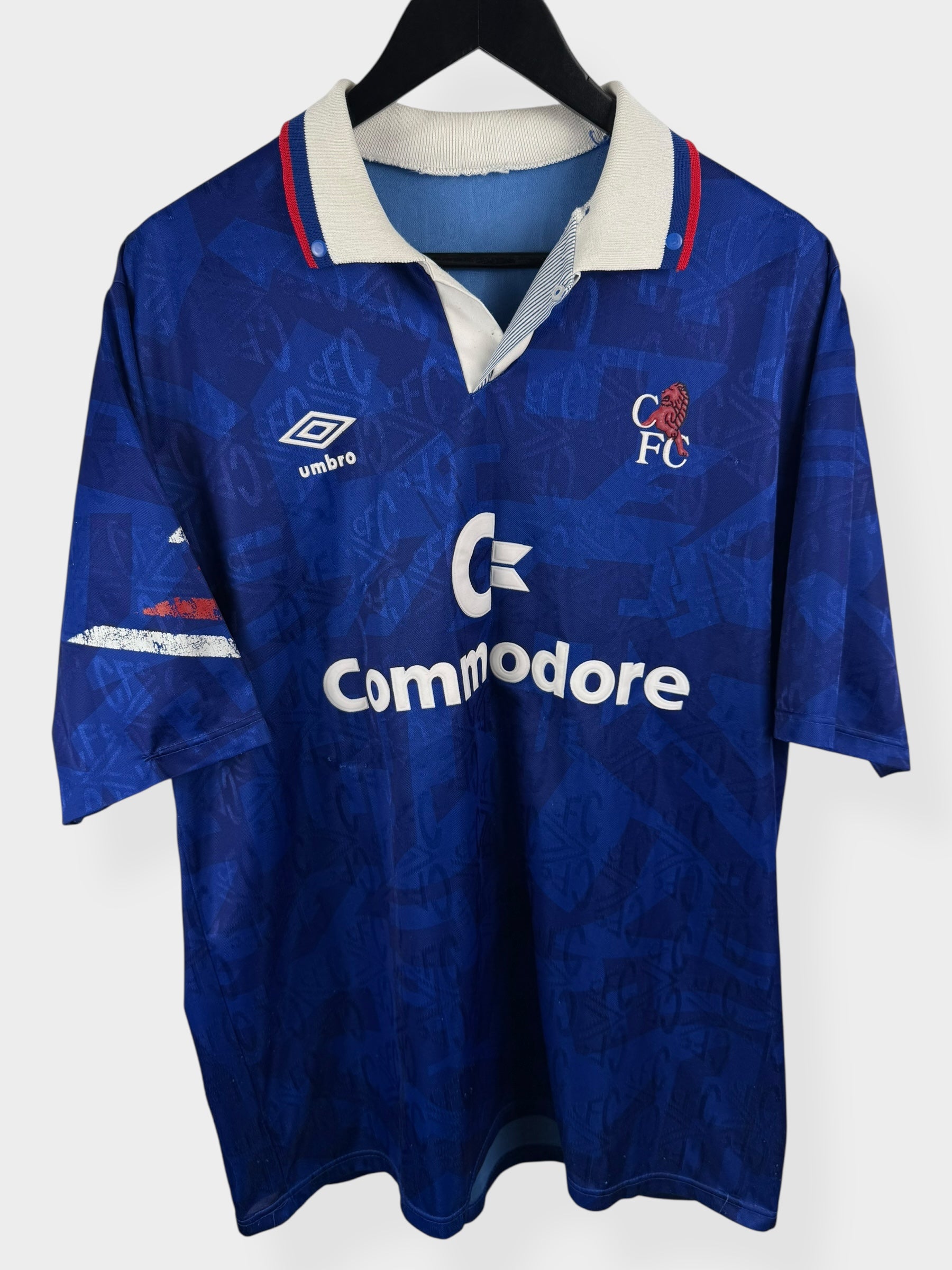 1991-93 CHELSEA HOME SHIRT L