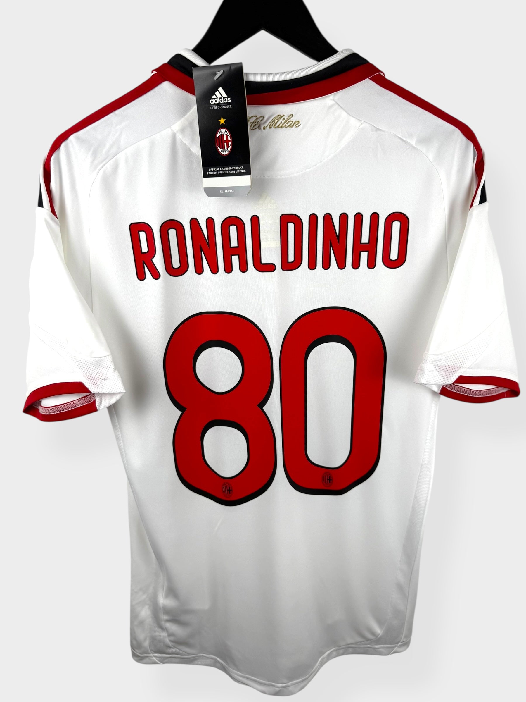 2009-10 AC MILAN AWAY SHIRT RONALDINHO #80 S - Authentic Football Club
