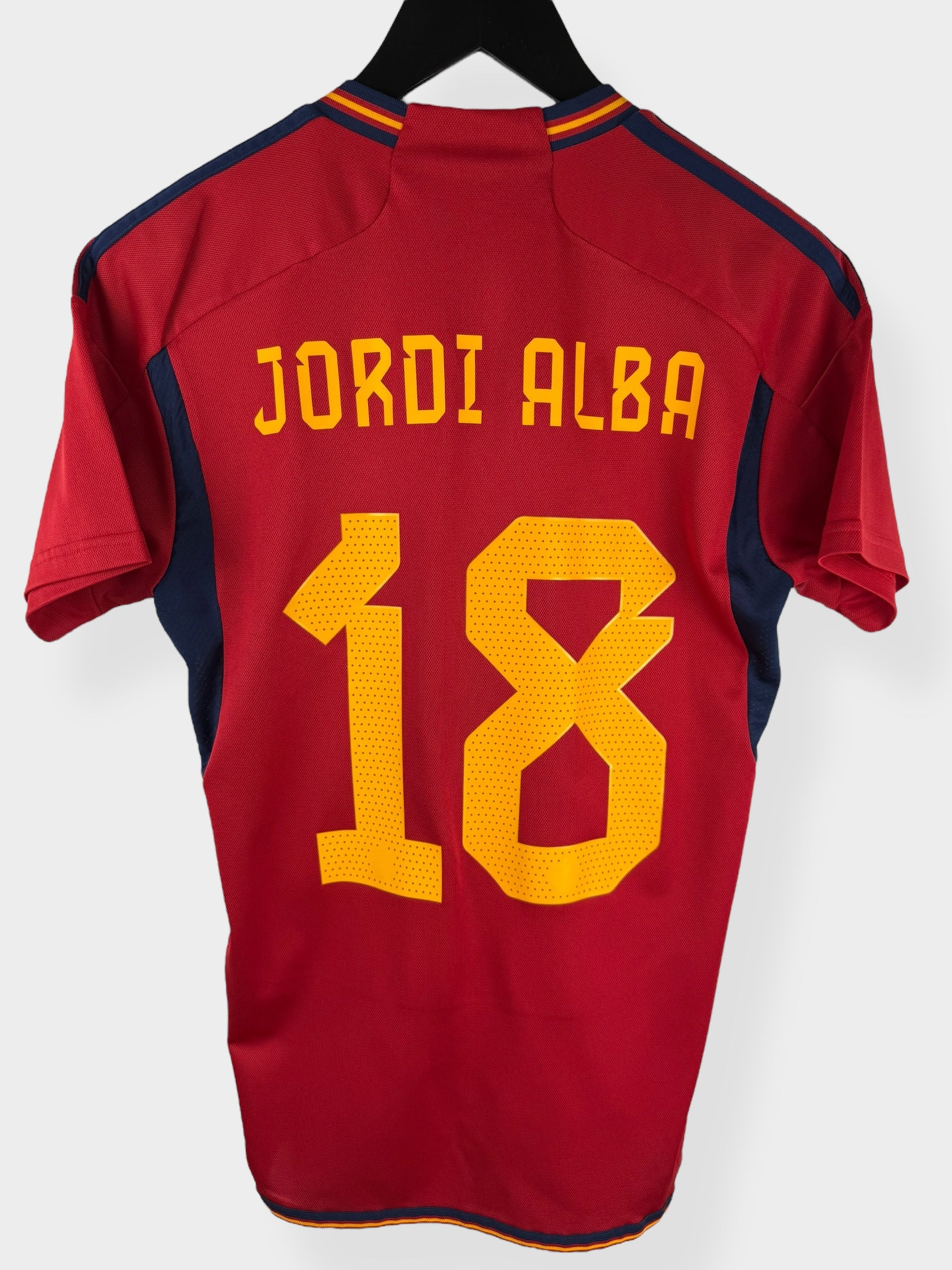 2022-23 SPAIN HOME SHIRT JORDI ALBA #18 S