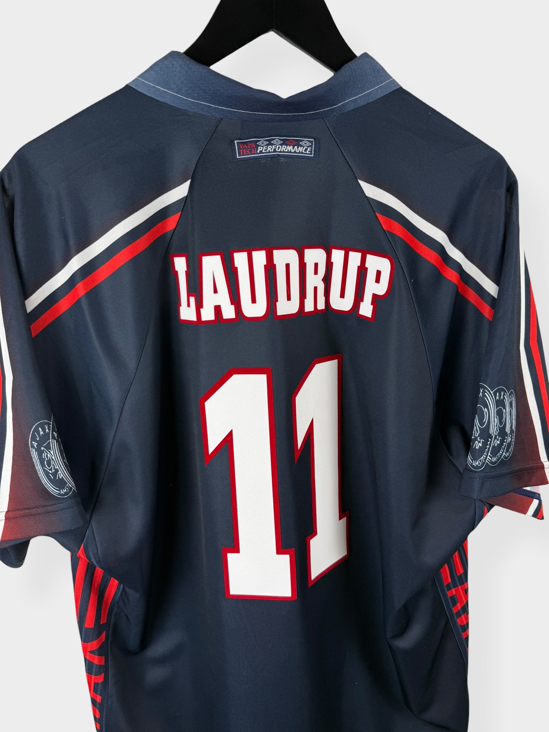 1997-98 AJAX AWAY SHIRT LAUDRUP #10 XXL