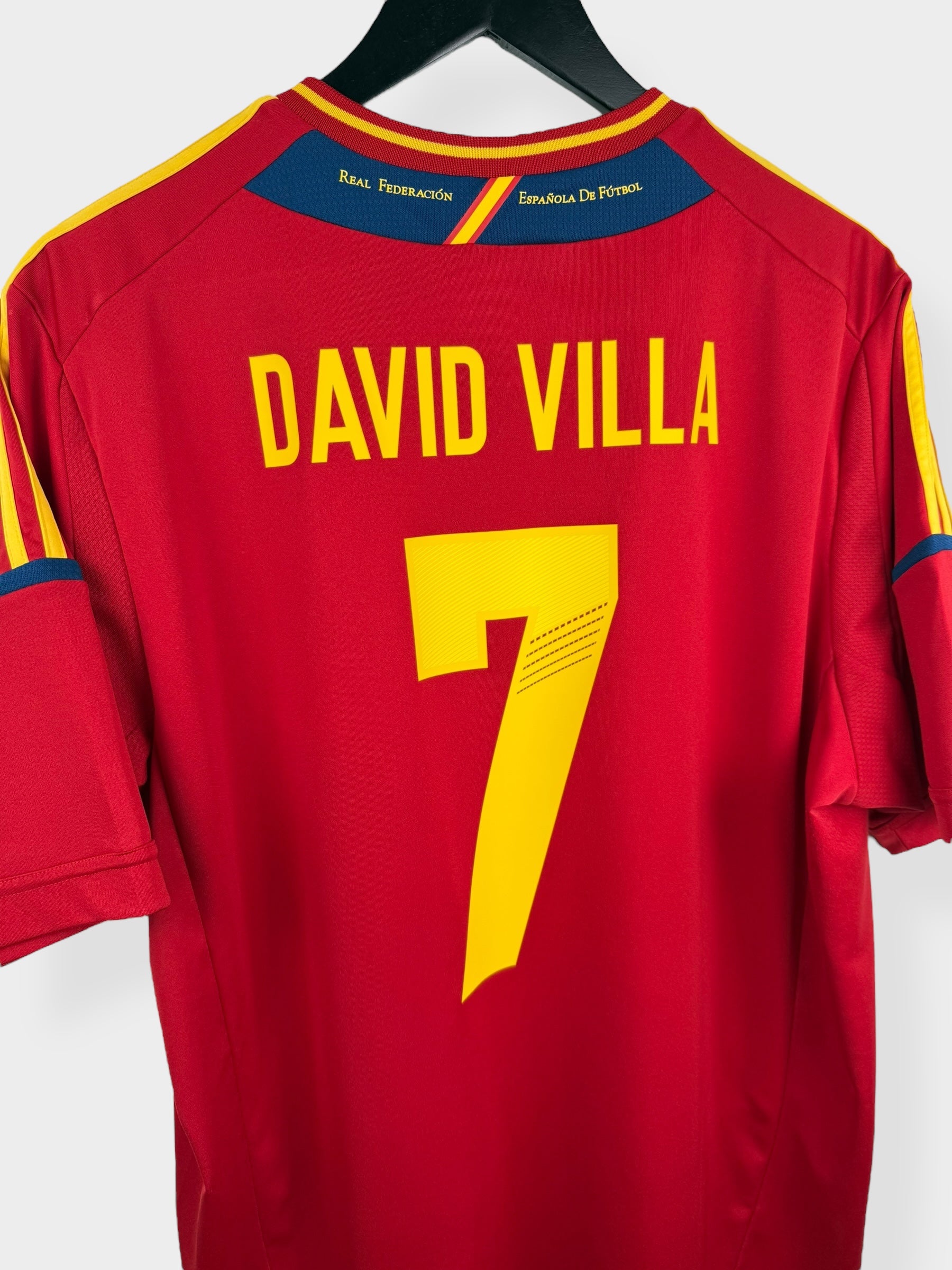 2011-12 SPAIN HOME SHIRT DAVID VILLA #7 XL