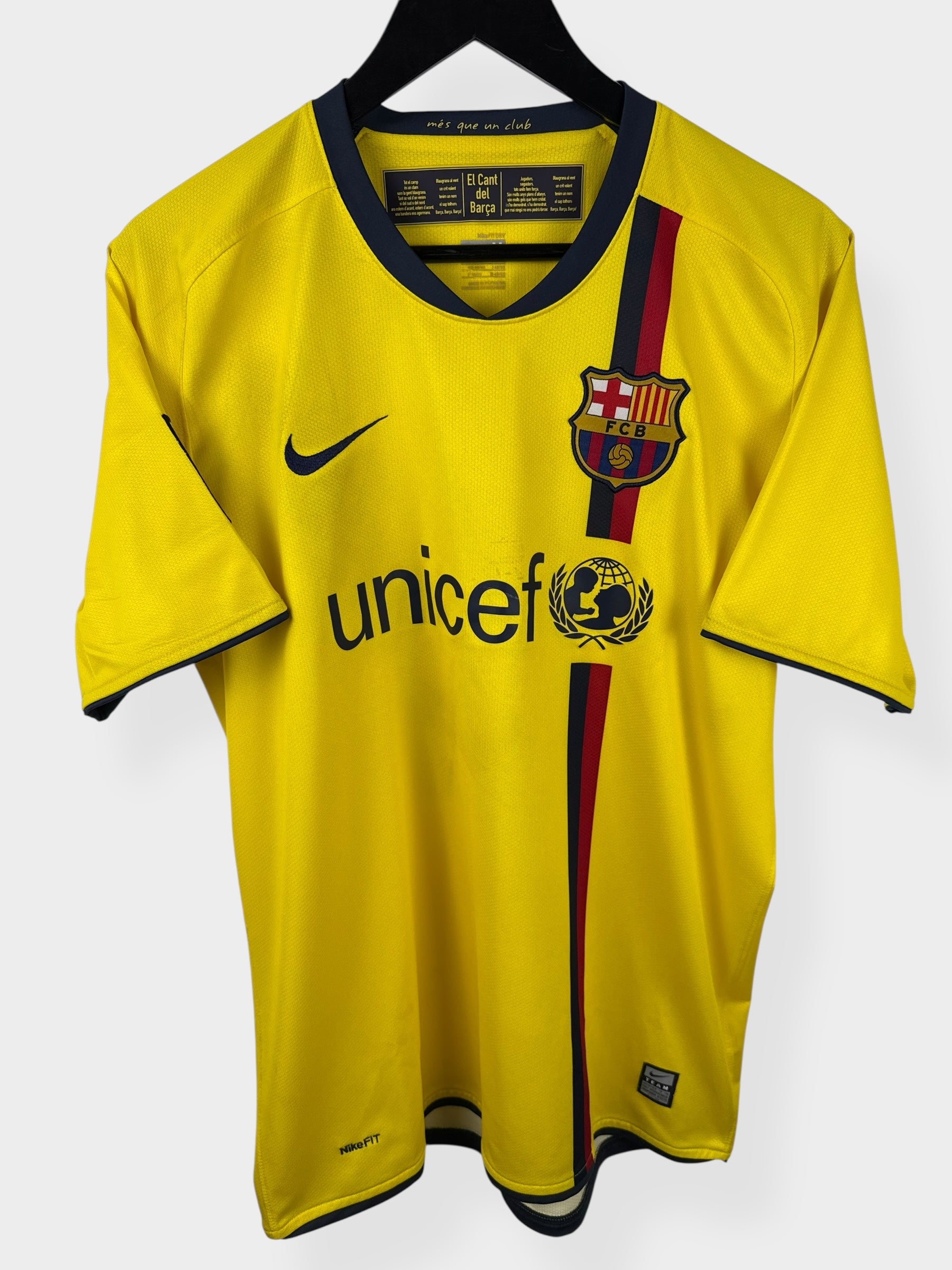 2008-10 BARCELONA AWAY SHIRT MESSI #10 M - Authentic Football Club