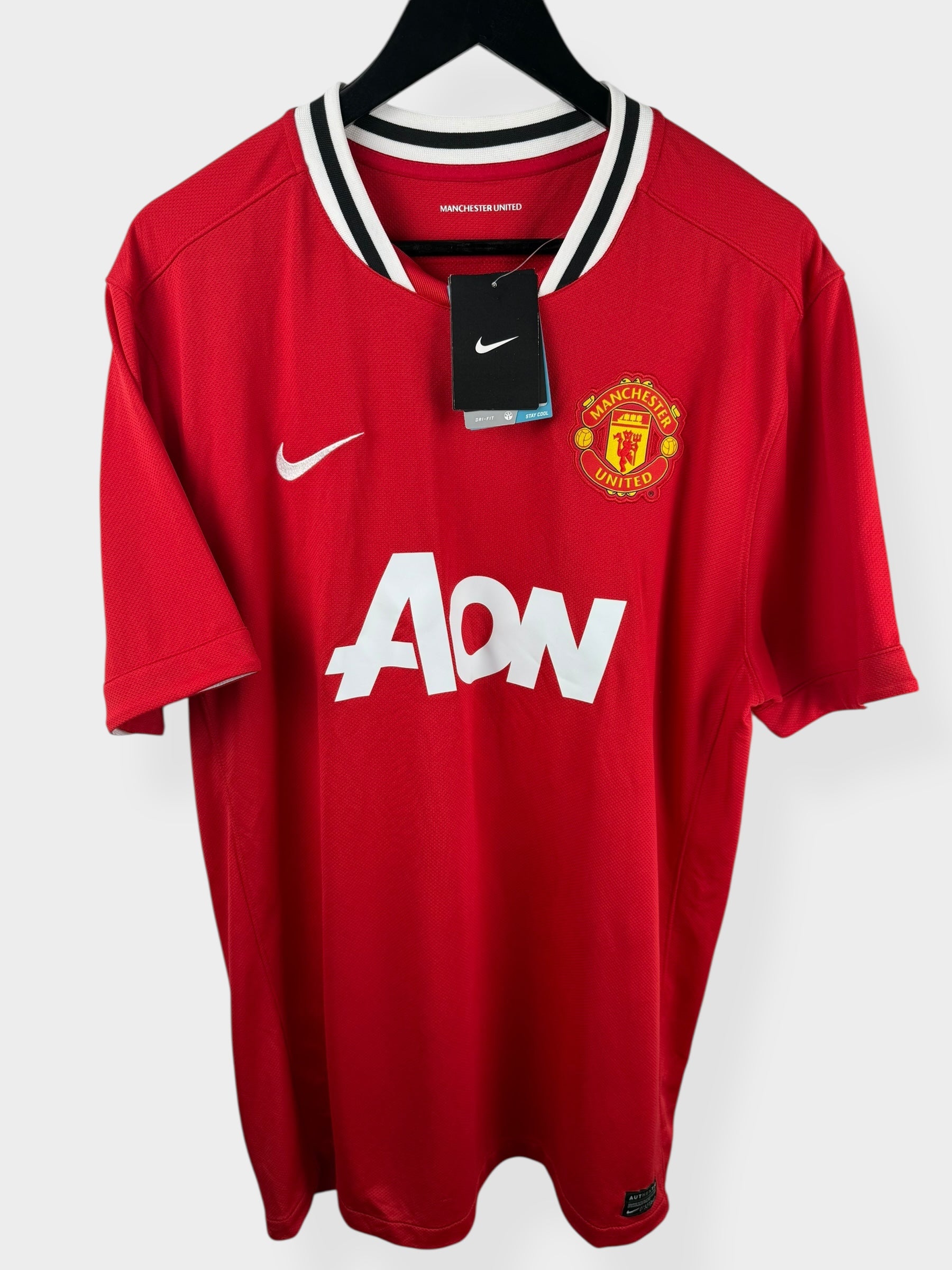 2011-12 MANCHESTER UNITED HOME SHIRT VIDIC #15 XL
