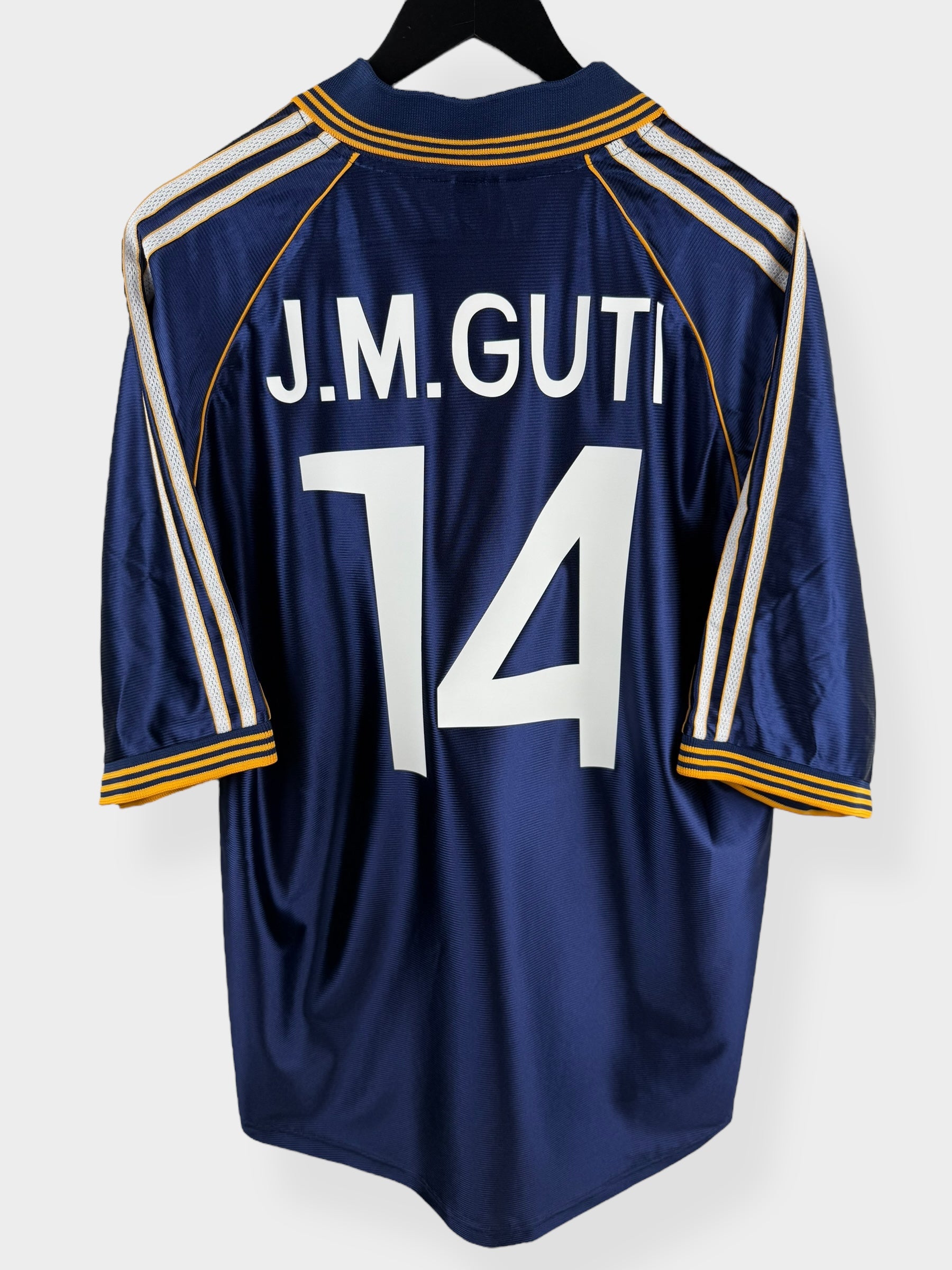1998-99 REAL MADRID THIRD SHIRT GUTI #14 XL