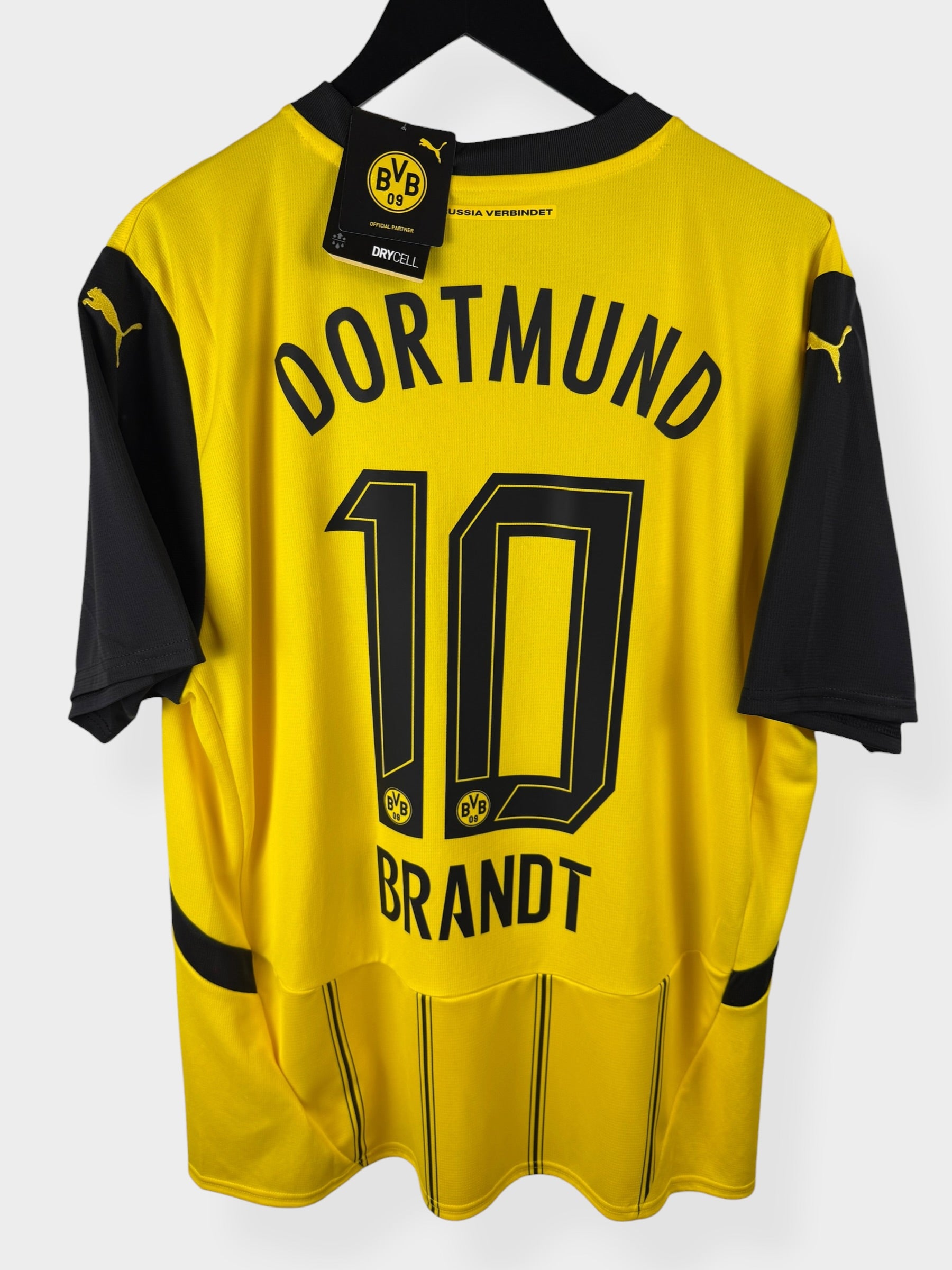 ボルシア・ドルトムント BRANDT シャツ 10番 2024-25 BORUSSIA DORTMUND HOME SHIRT BRANDT #10 XL - 774948-01